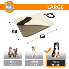 K&H Lectro-Soft termostato integrado regula la temperatura de la superficie.