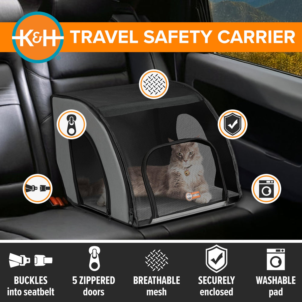 K&H Pet Products: almohadilla lavable, limpieza rápida después de viajes.