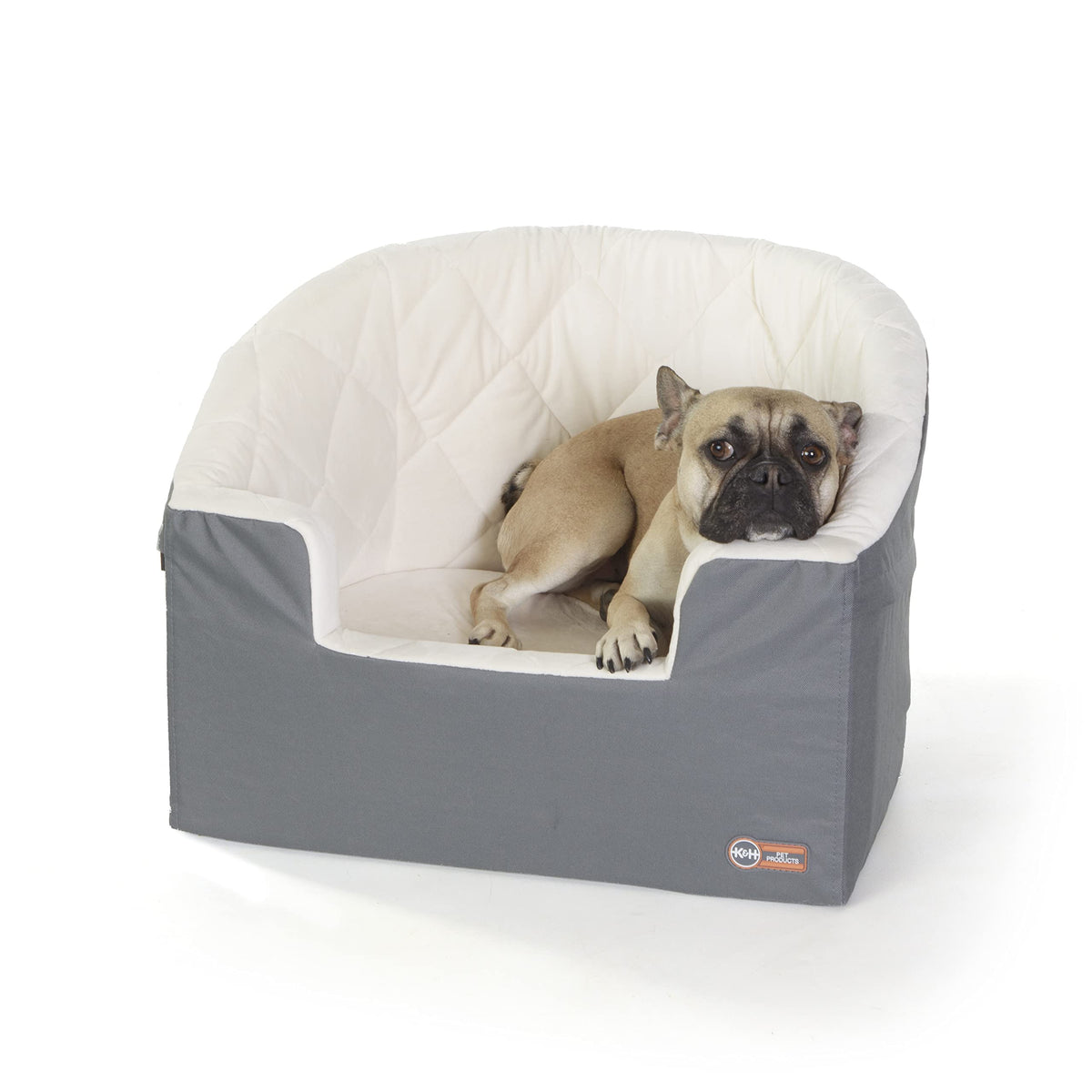 K&H Bucket Booster en coche ofrece vista al exterior para la mascota