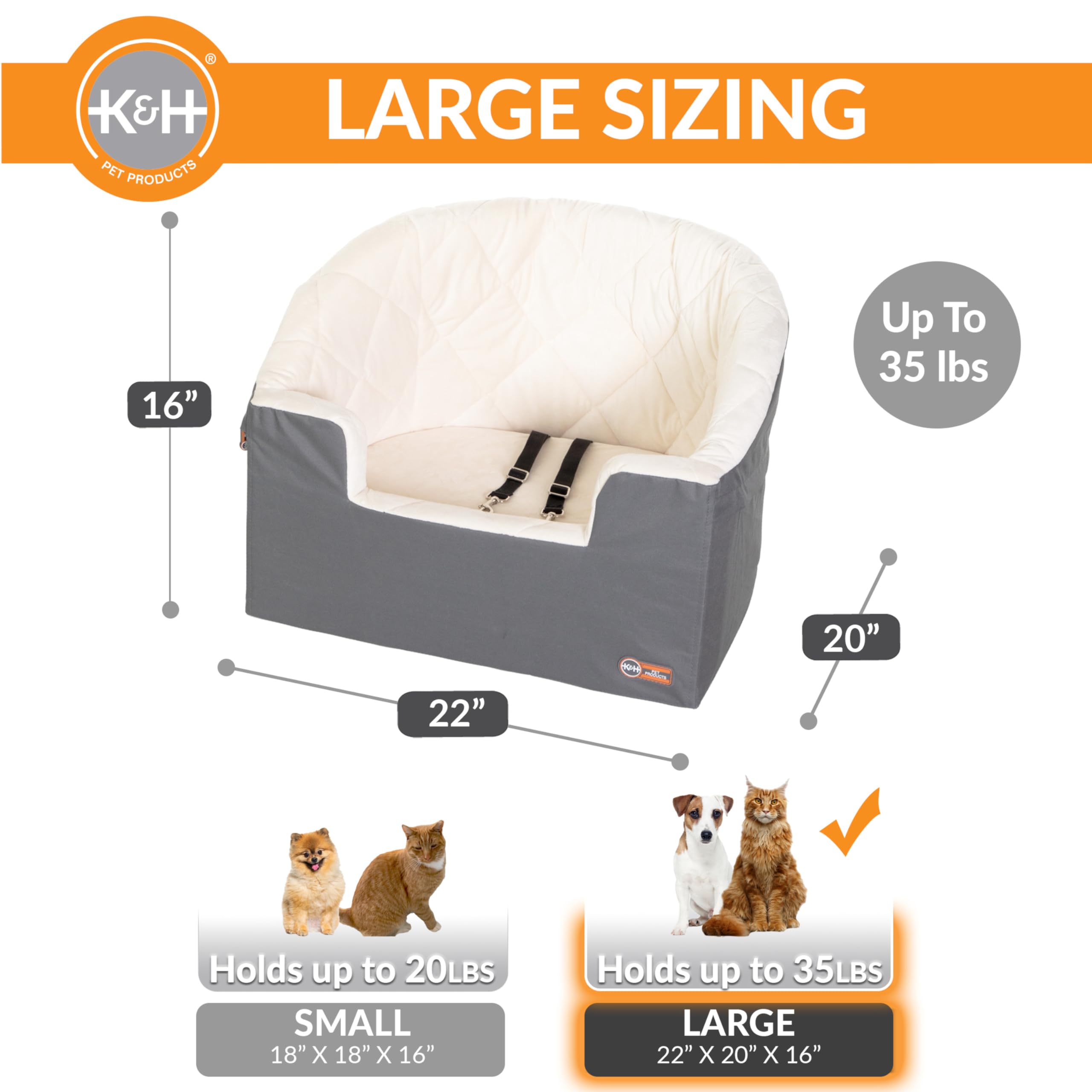 Funda lavable crema del Bucket Booster para mayor confort