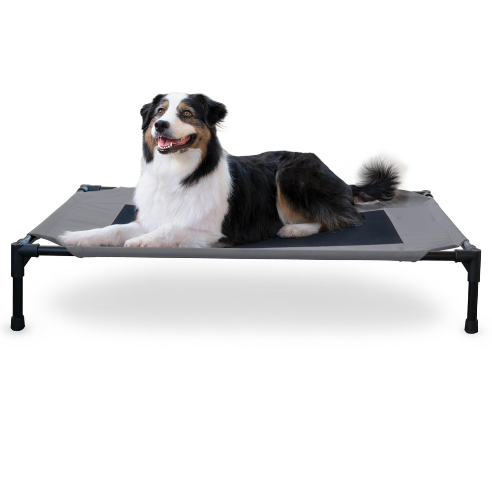 K&H Pet Products Cama cot exterior elevado para perro, fresco y cómodo al aire libre.