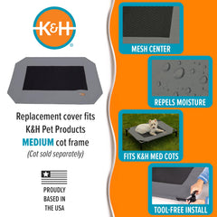Funda lavable a máquina para cama K&H mediana