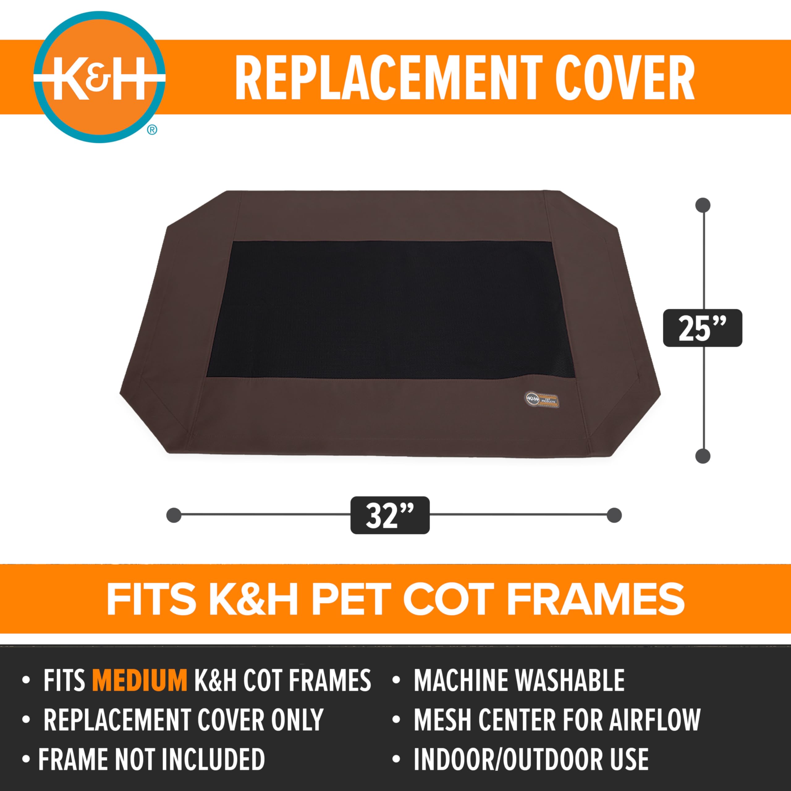 Funda repuesto K&H con malla transpirable para interior y exterior
