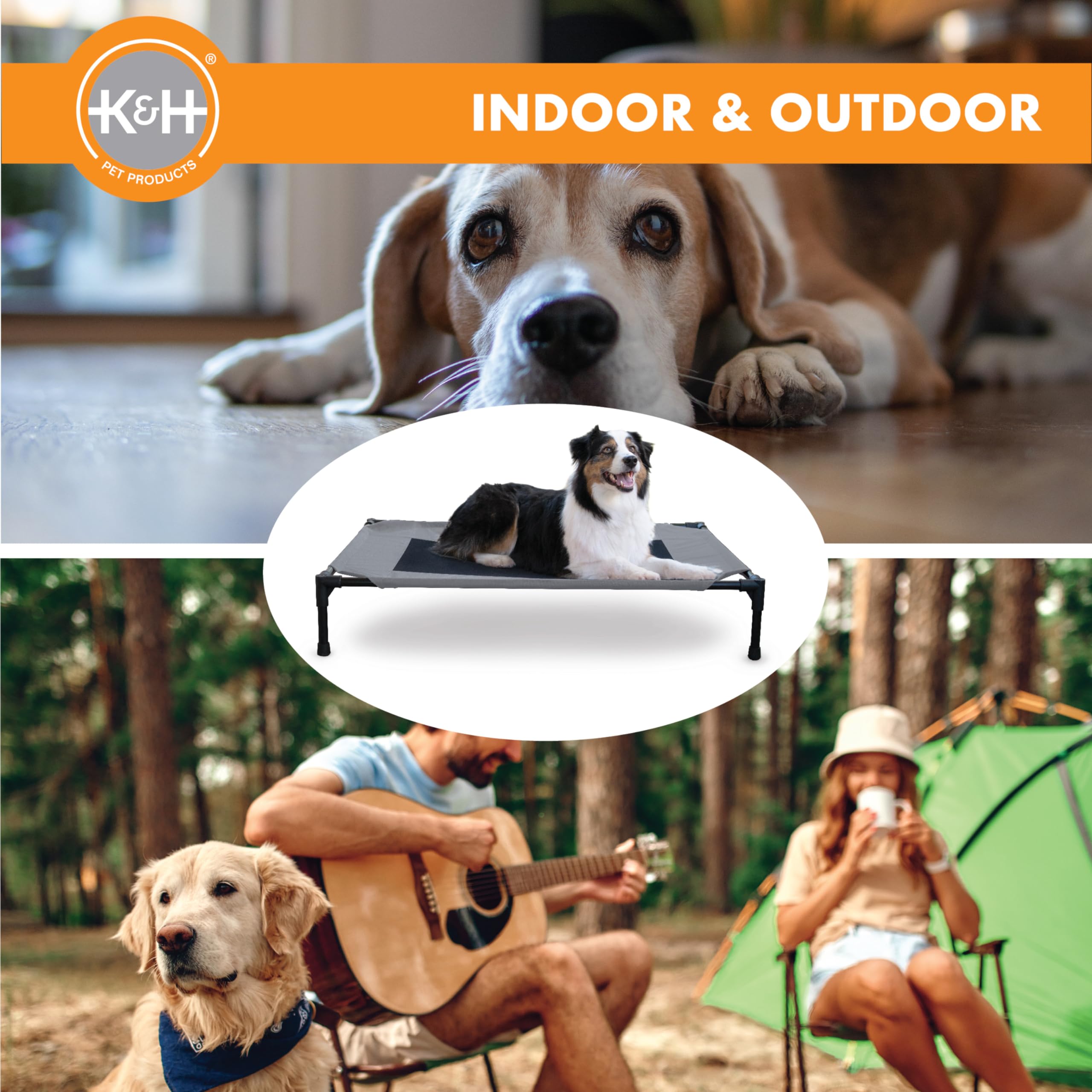 K&H Pet Products Diseño plegable y portátil para camping o paseo.