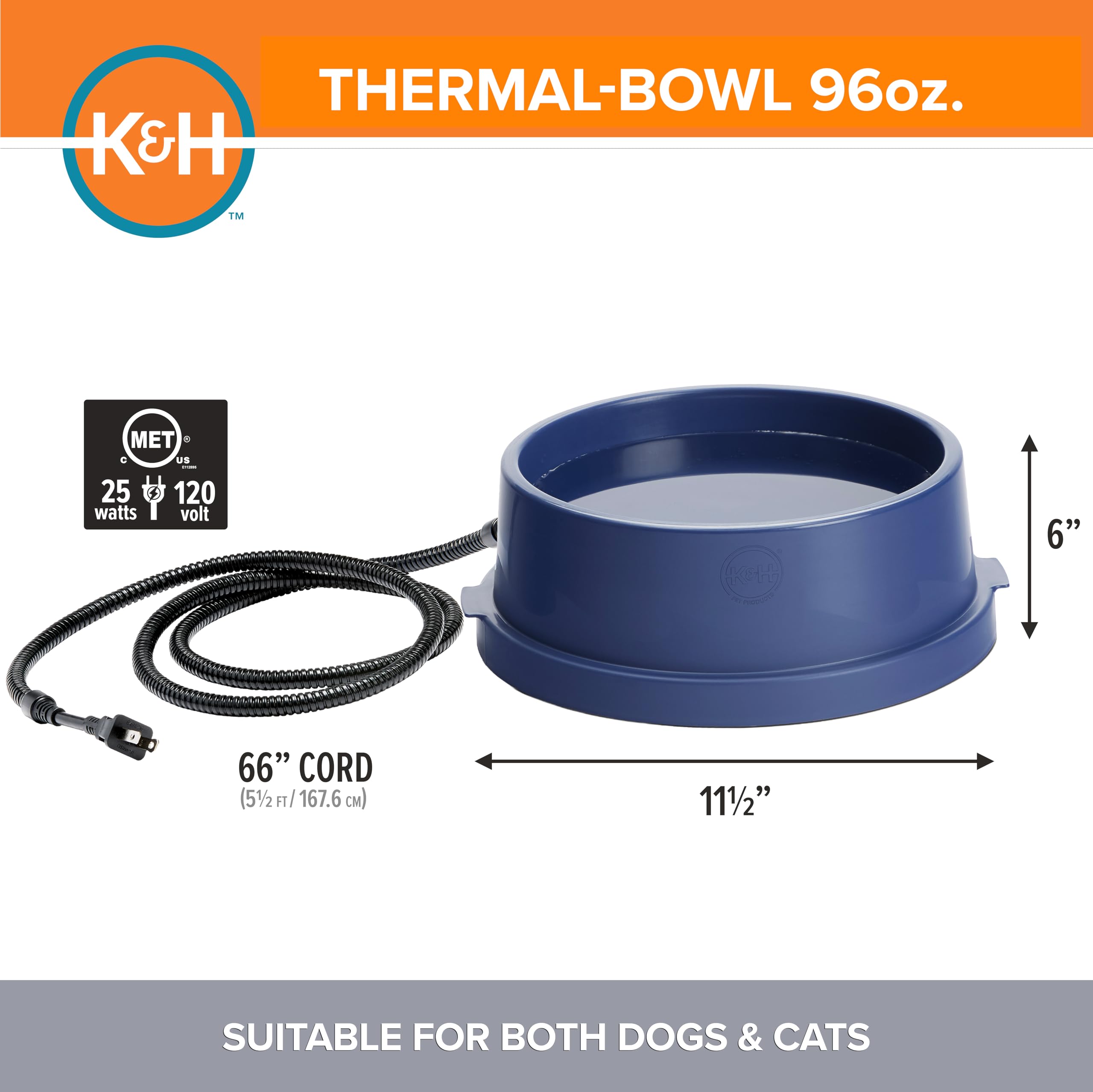K&H Thermal-Bowl, detalle del sello interior y protección contra fugas.