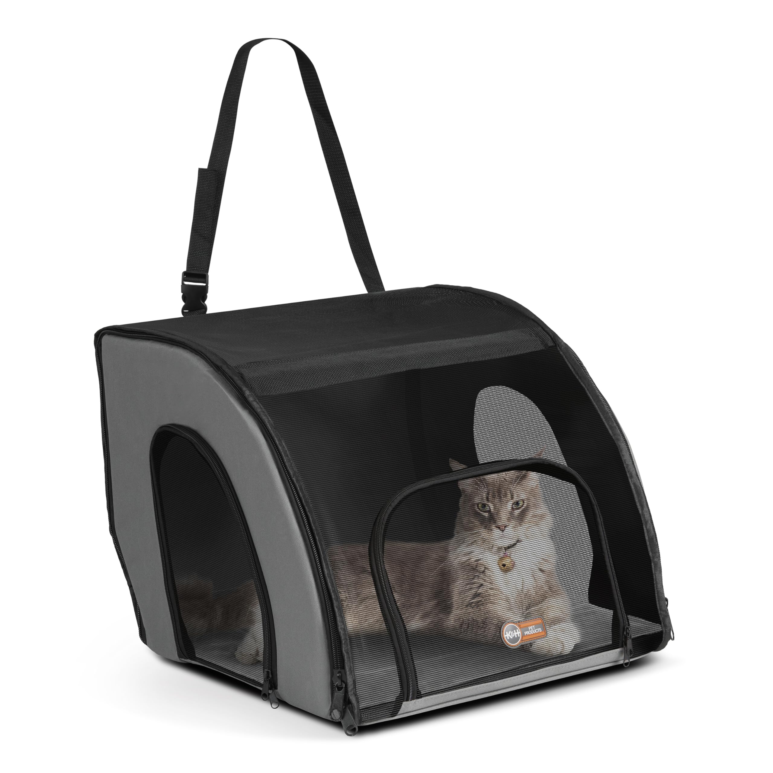 K&H Pet Products: tamaño pequeño 17x16x15, ideal para mascotas hasta 10 libras.