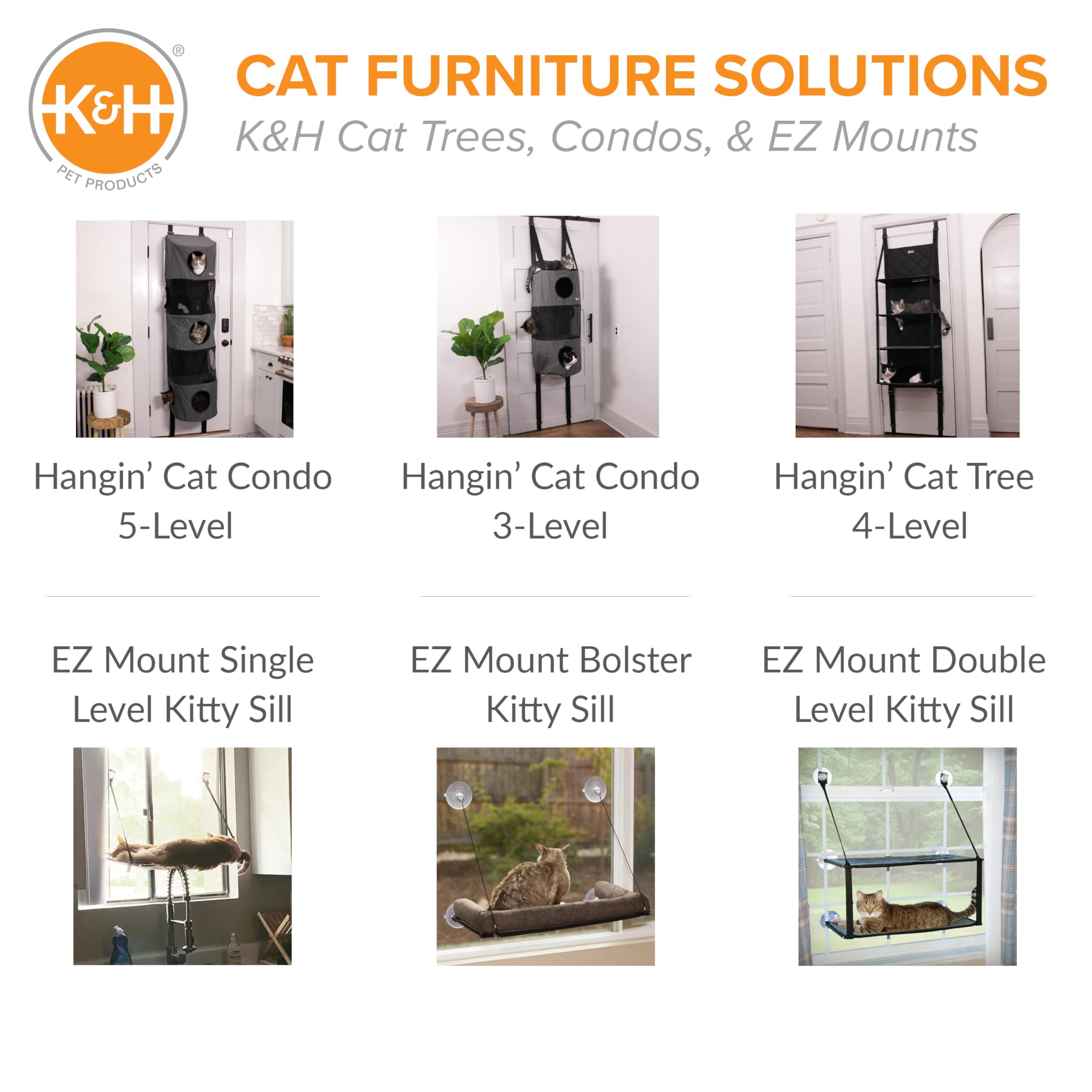K&H Pet Products EZ Mount Cat Window Perch: instalación sin herramientas y soporte estable