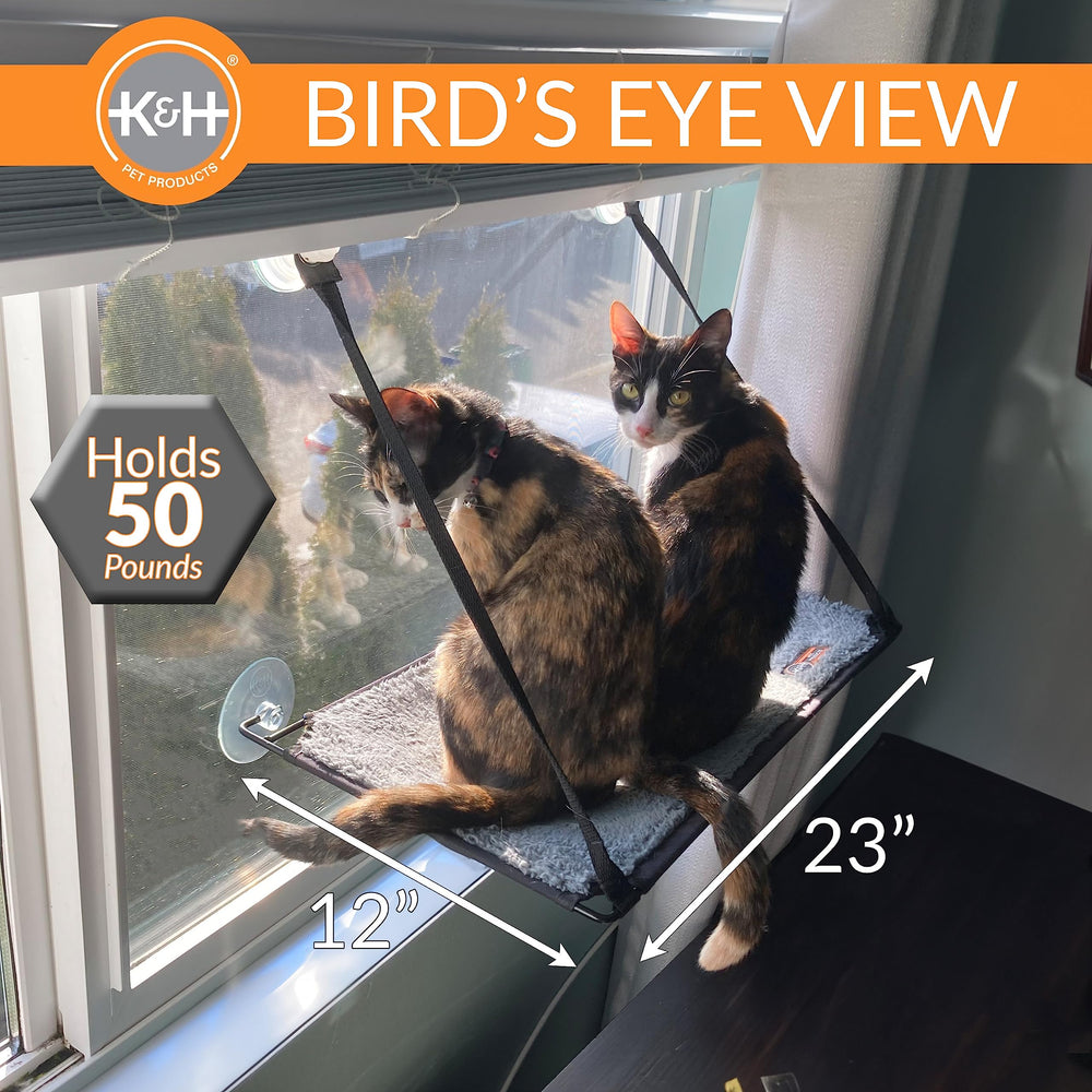 K&H Pet Products EZ Mount Cat Window Perch: marco de acero robusto