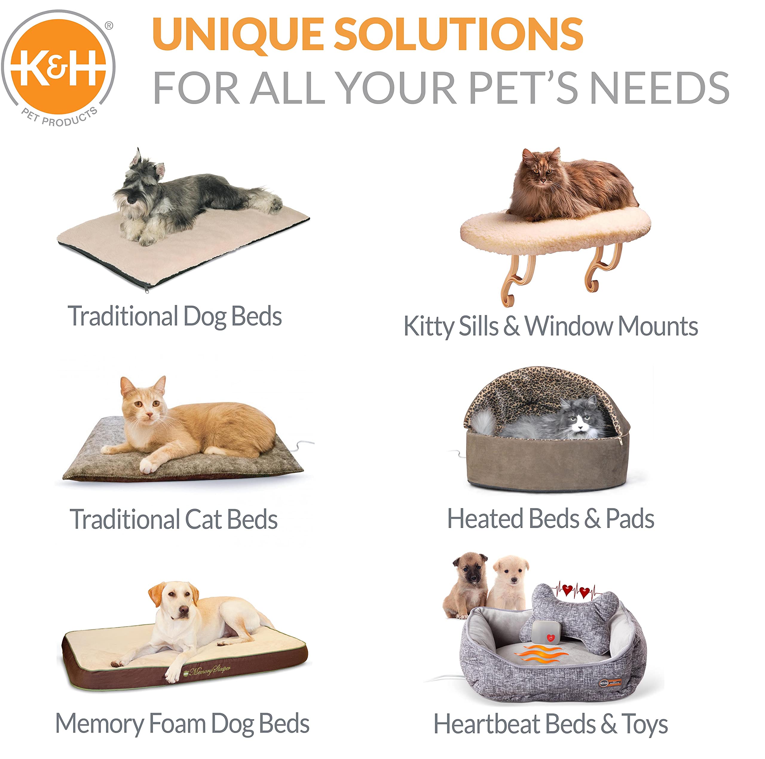 K&H Pet Products Soporta hasta 40 libras, ideal para gatos grandes.