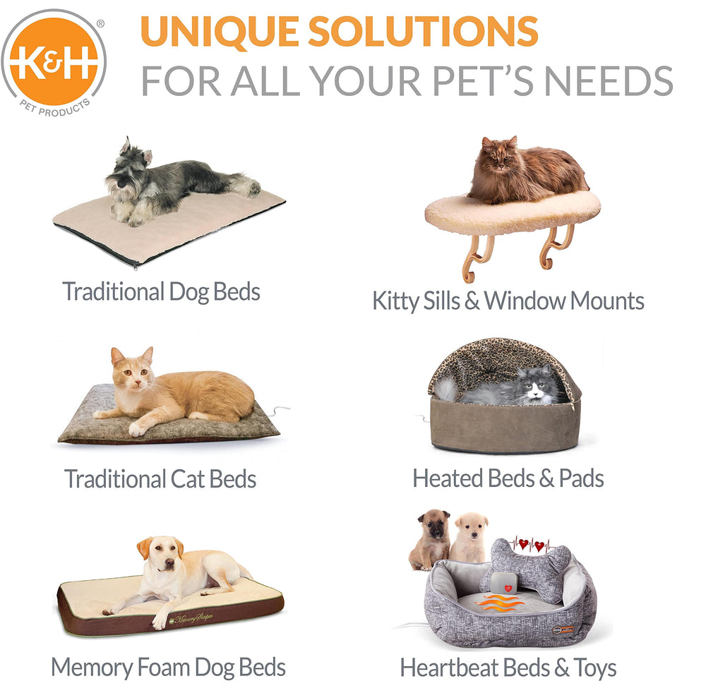 K&H Pet Products Soporta hasta 40 libras, ideal para gatos grandes.