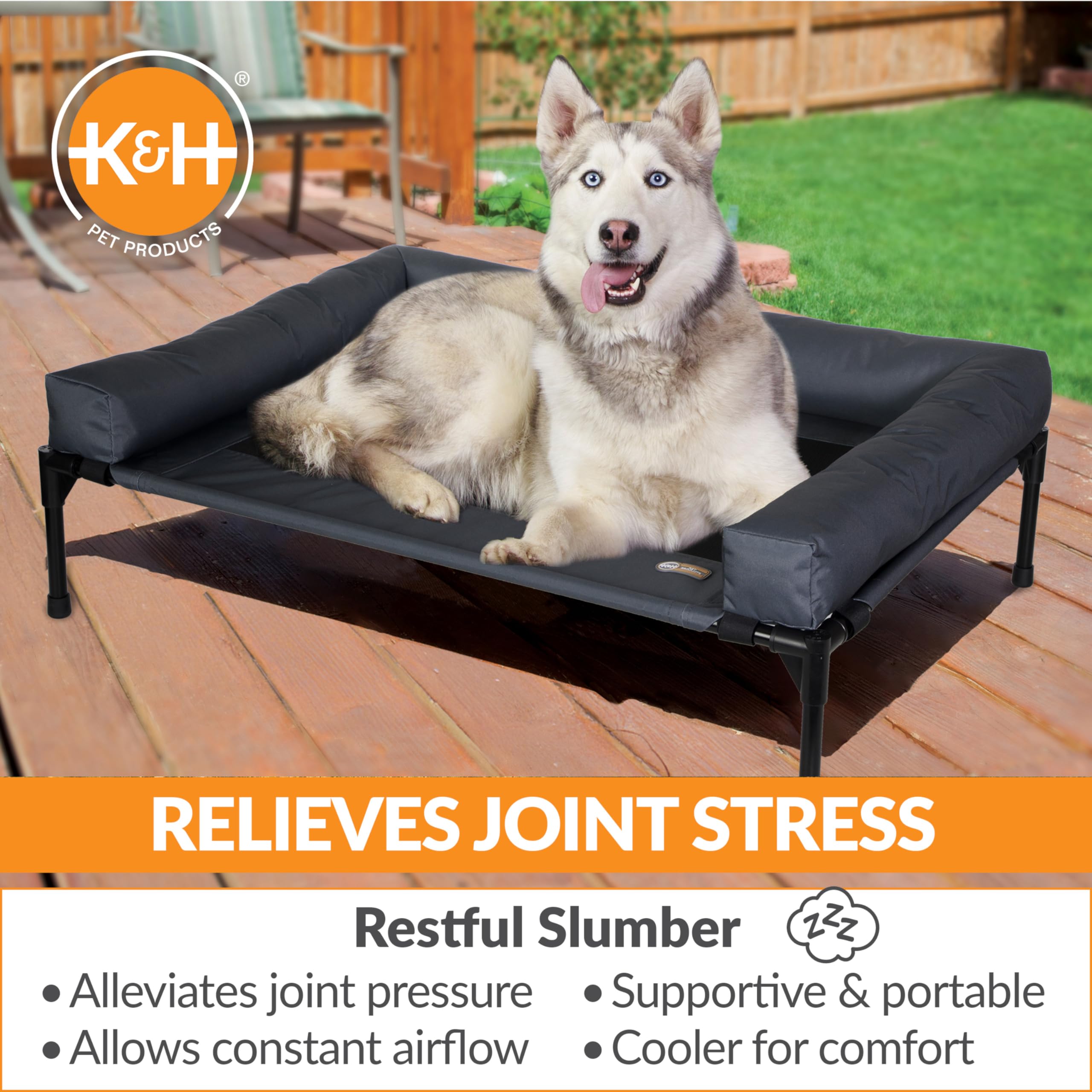 K&H Pet Products malla central transpirable para enfriar al perro.