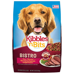 Kibbles 'n Bits Bistro vegetales de primavera en croquetas para perros