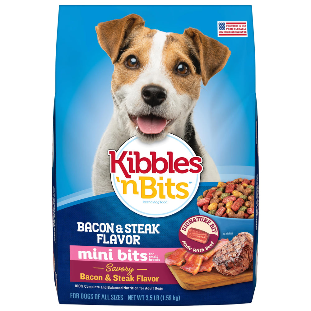 Kibbles 'n Bits Mini Bits: bolsa de 3,5 lb para razas pequeñas.