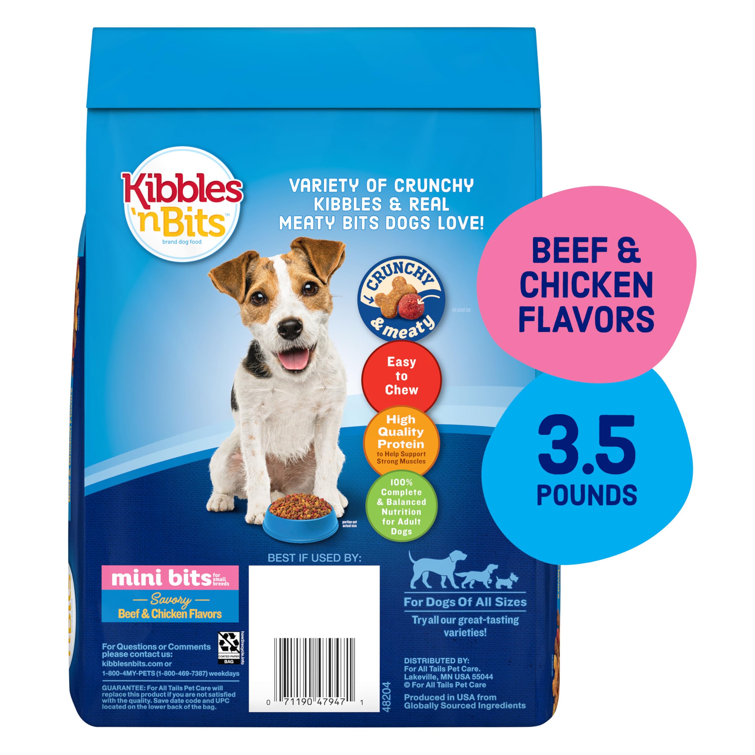 Kibbles 'n Bits Mini Bits sabor pollo para razas pequeñas