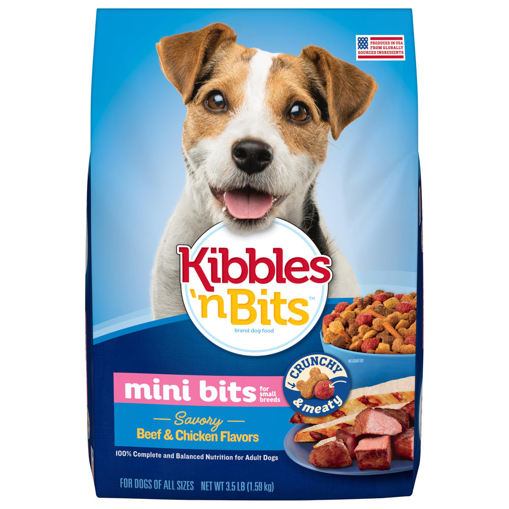 Kibbles 'n Bits Mini Bits sabor ternera para razas pequeñas