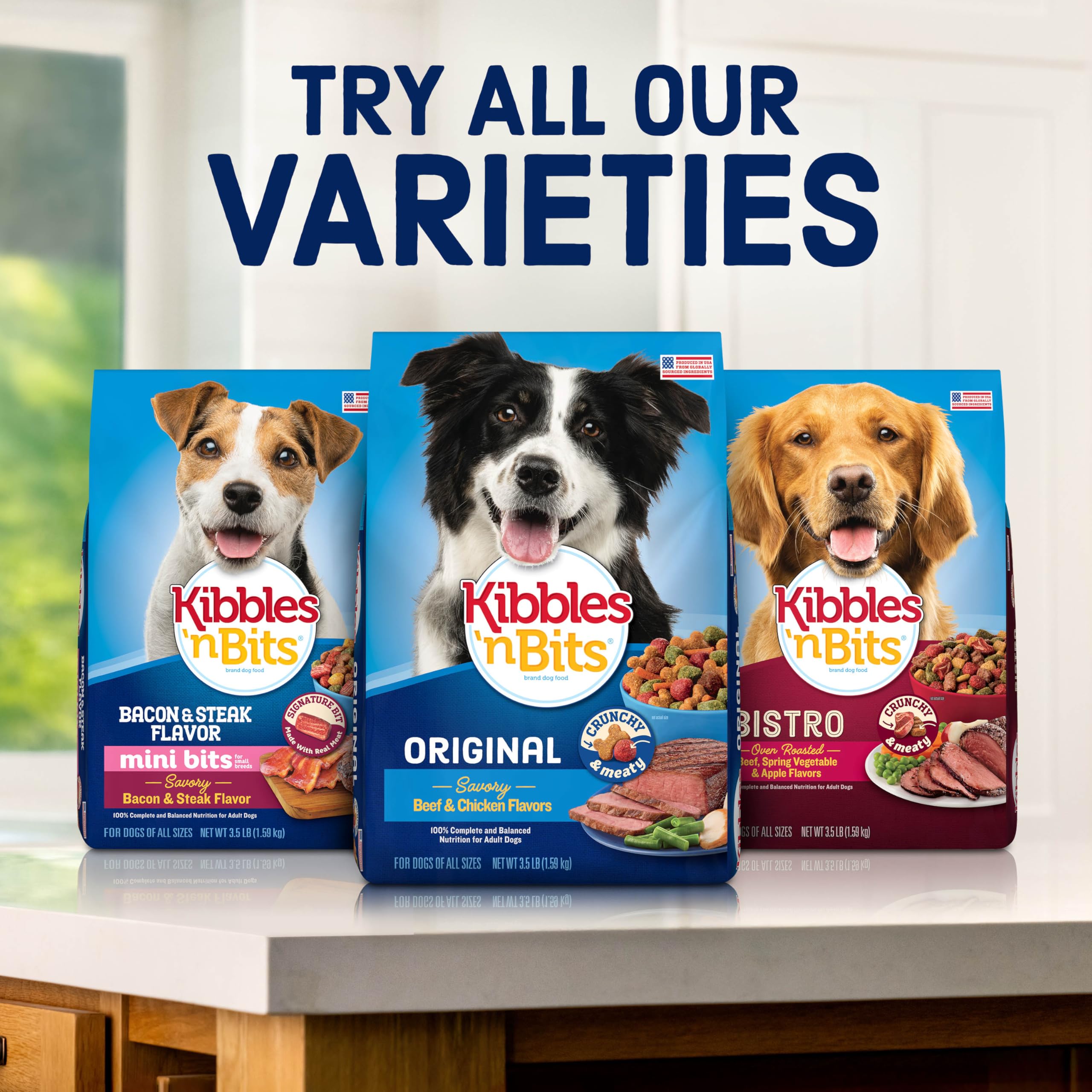 Kibbles ’n Bits Original, perfecto para premiar durante el entrenamiento.