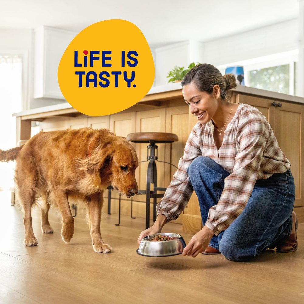 Kibbles ’n Bits Original, producido en Estados Unidos con ingredientes globales.