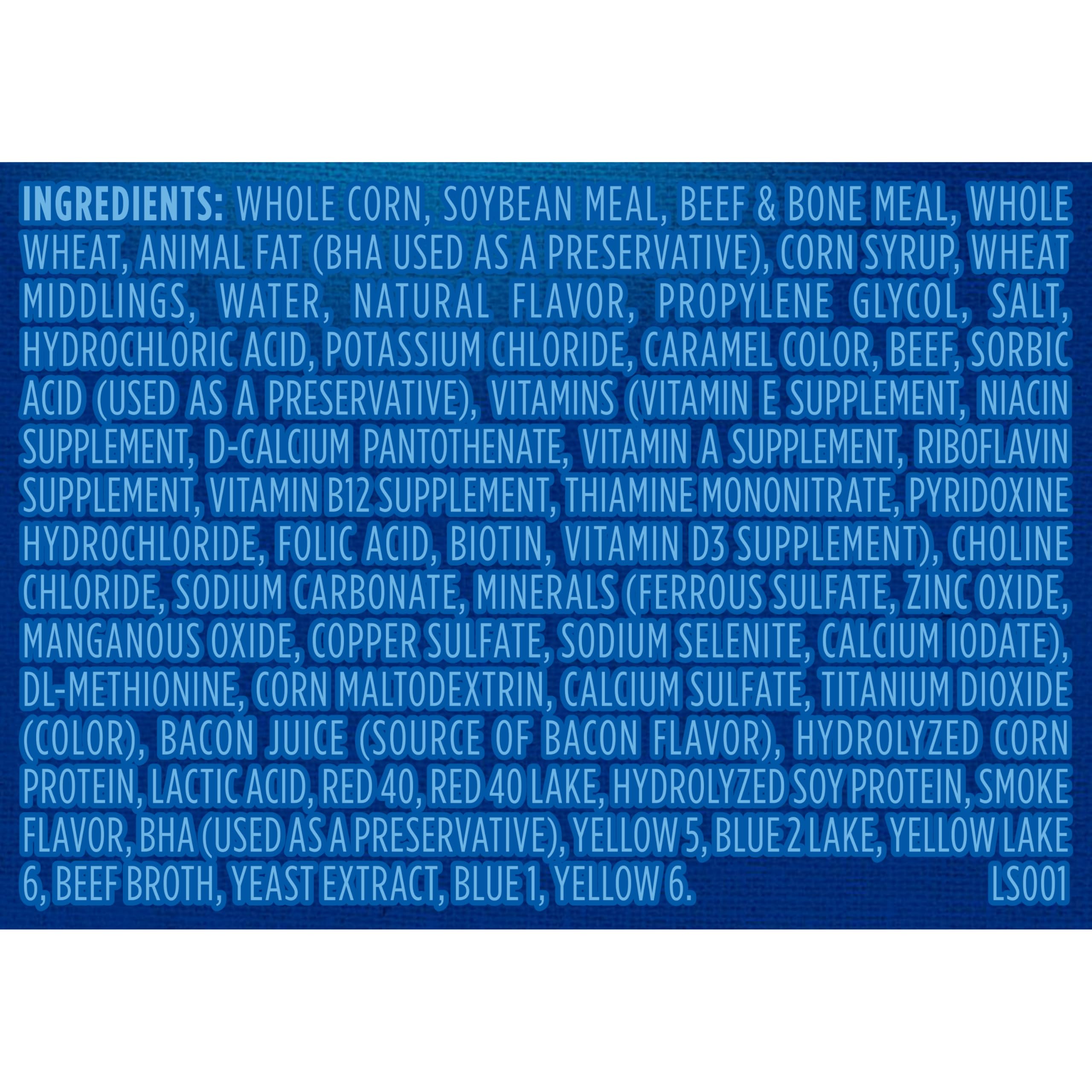 Kibbles 'n Bits real-meat ingredients close-up
