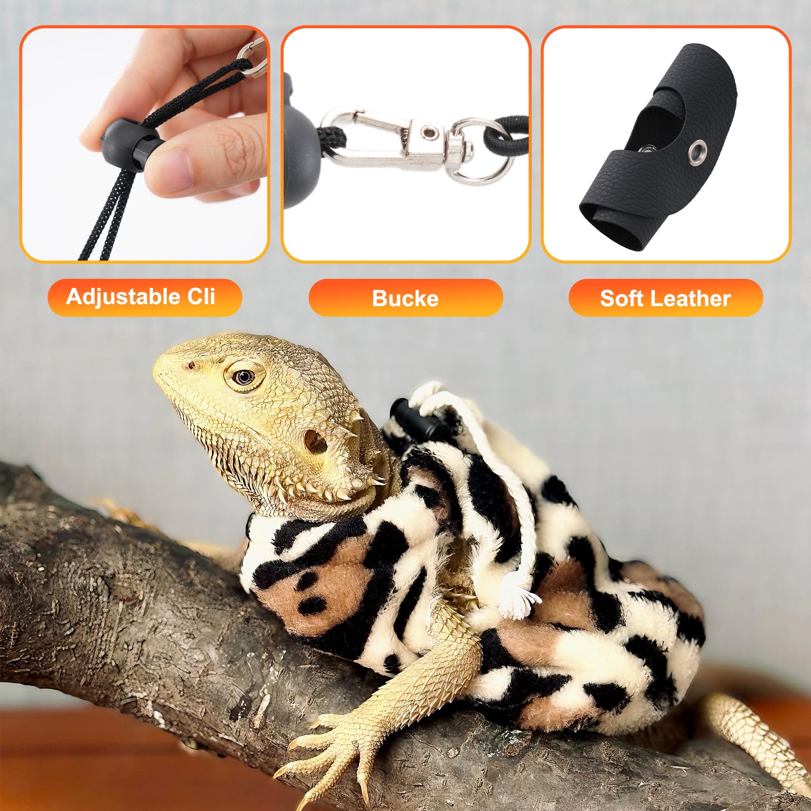 Sistema anti-escape de Kiiocwev para reptiles pequeños, evita pérdidas