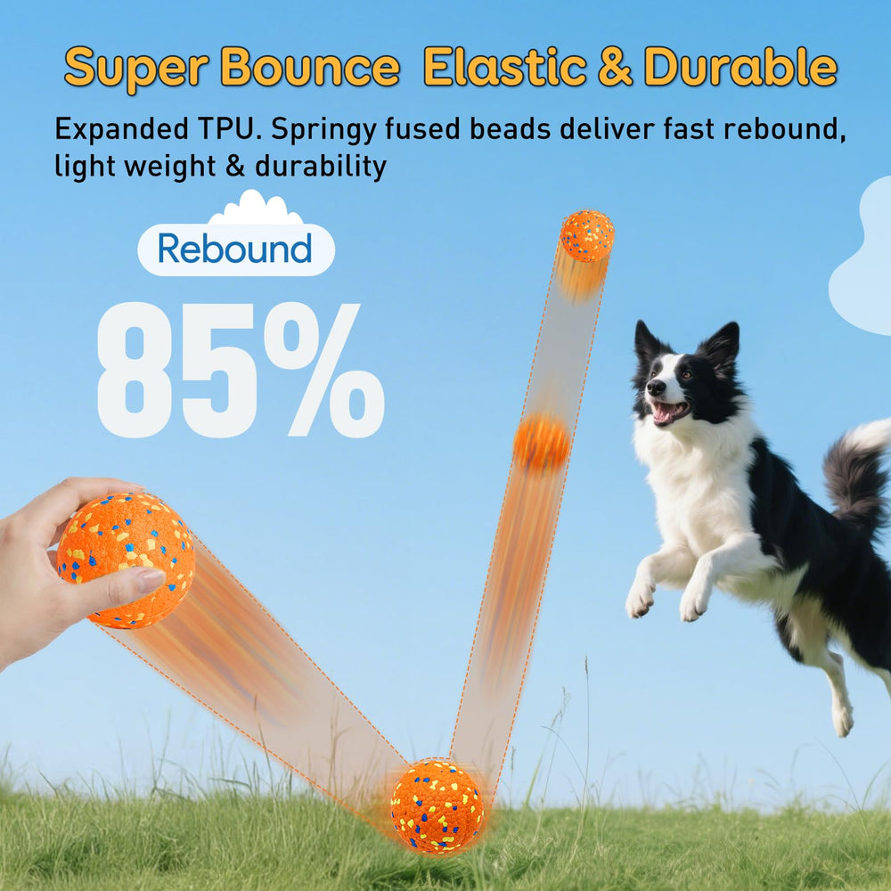 Pelota Kimee para perros, textura 3D que facilita masticar cómodo
