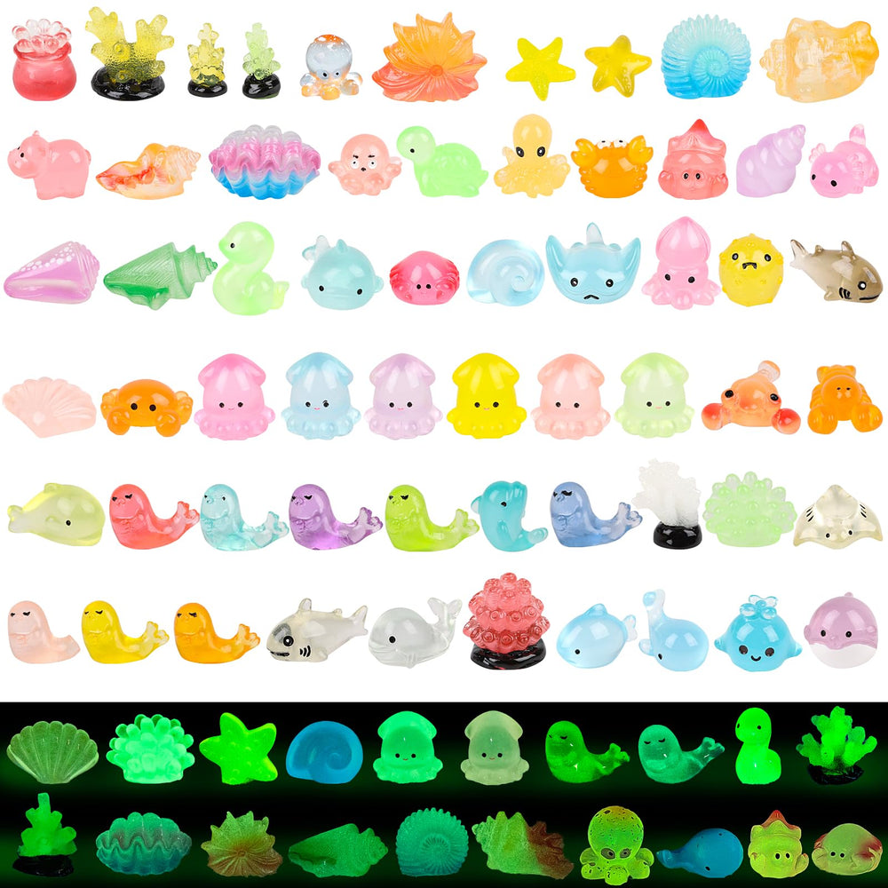 KIMOBER conjunto de 60 figuras marinas con acabado duradero y colores vibrantes