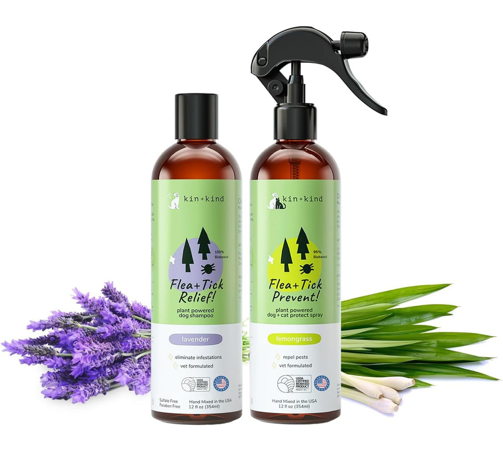 Kin+Kind lavanda champú para perros: limpieza suave con aroma relajante.