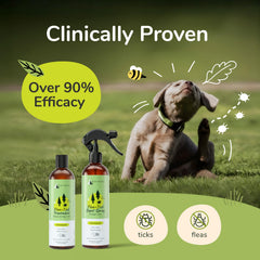 kin+kind: aplicación manual del spray, fácil de usar.