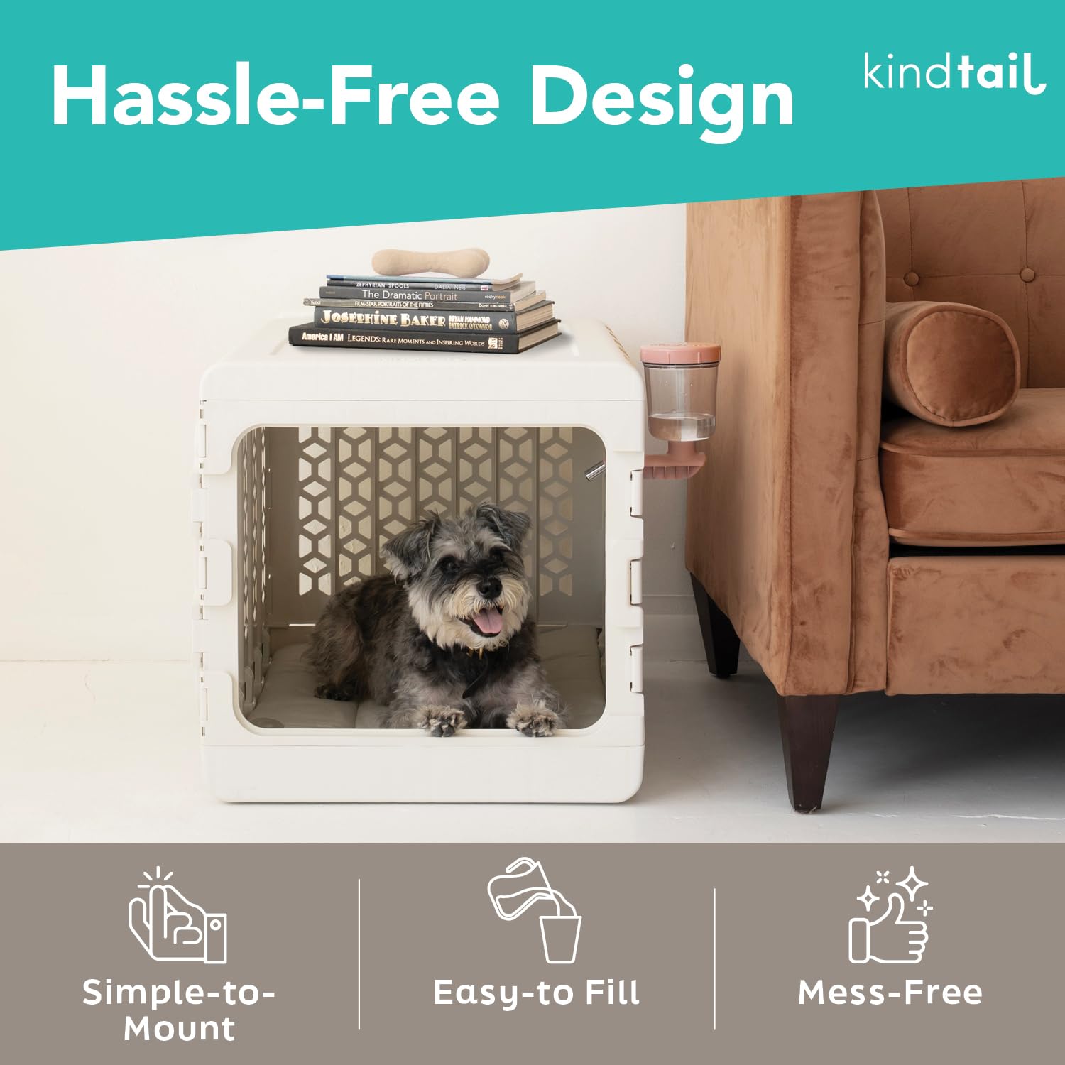 KindTail PAWDLE: capacidad de 16 onzas para viajes largos