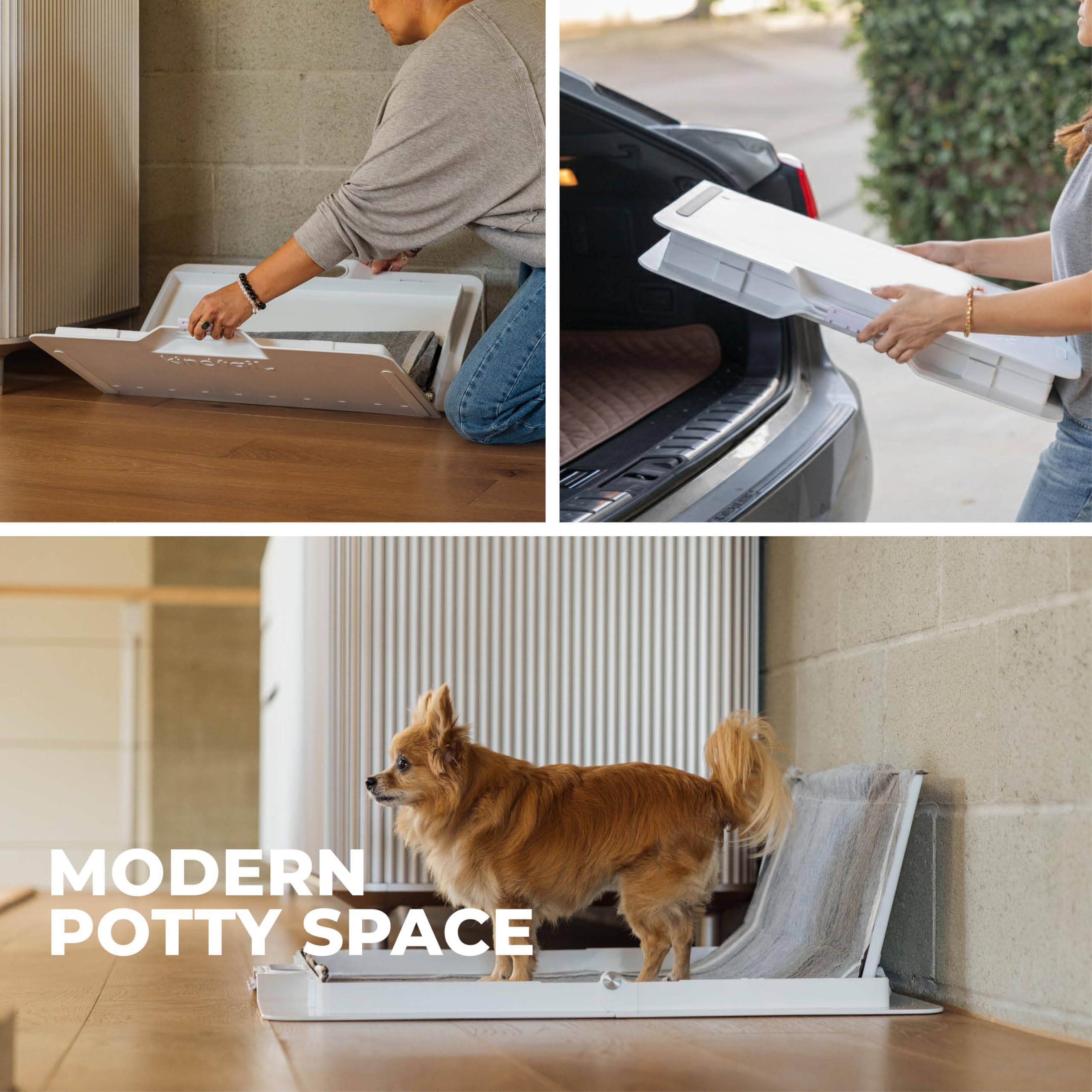 KindTail Pee PAWD: adecuada para uso con tapetes 24x24 y entrenamiento eficiente.