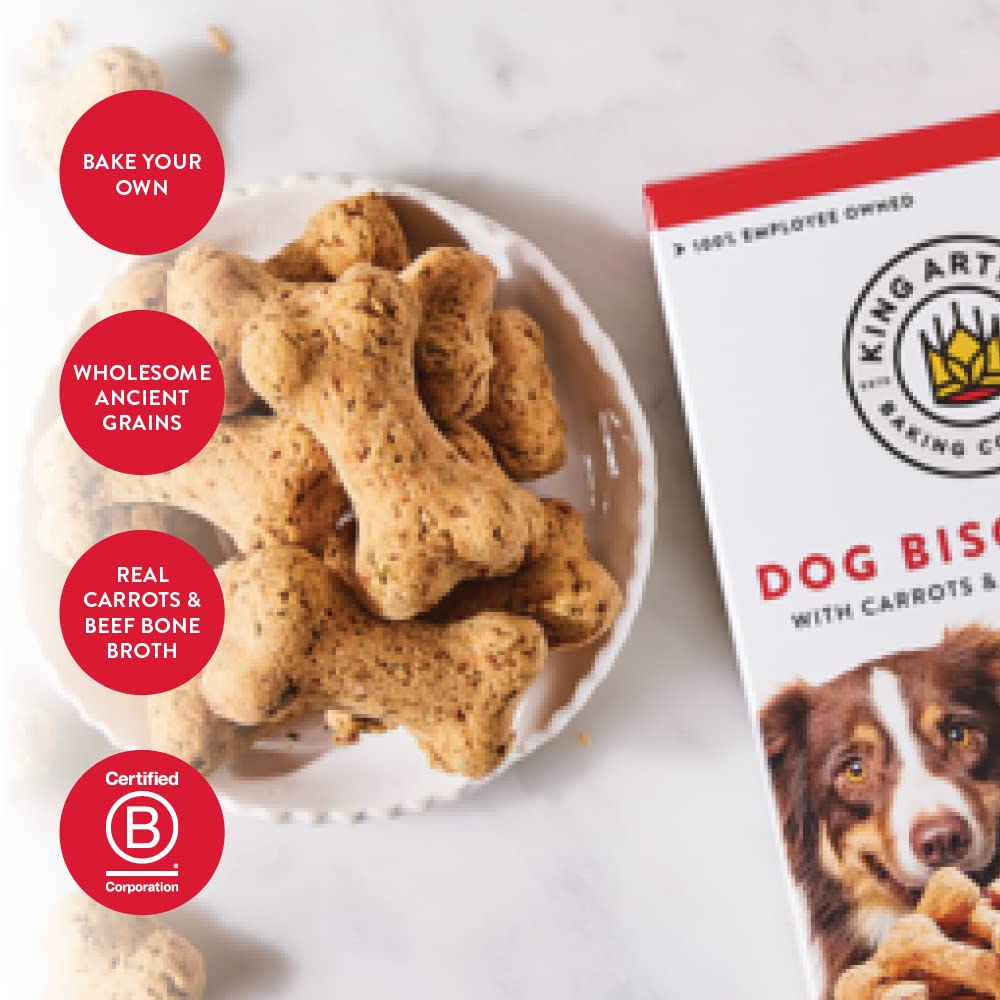 King Arthur: galletas para perro horneadas, aroma agradable y crocantes.