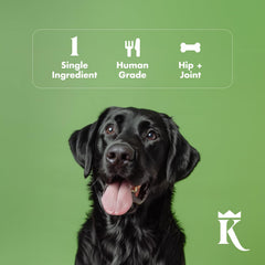 King Lou ingrediente único en pato: tentempié saludable para perros y gatos.