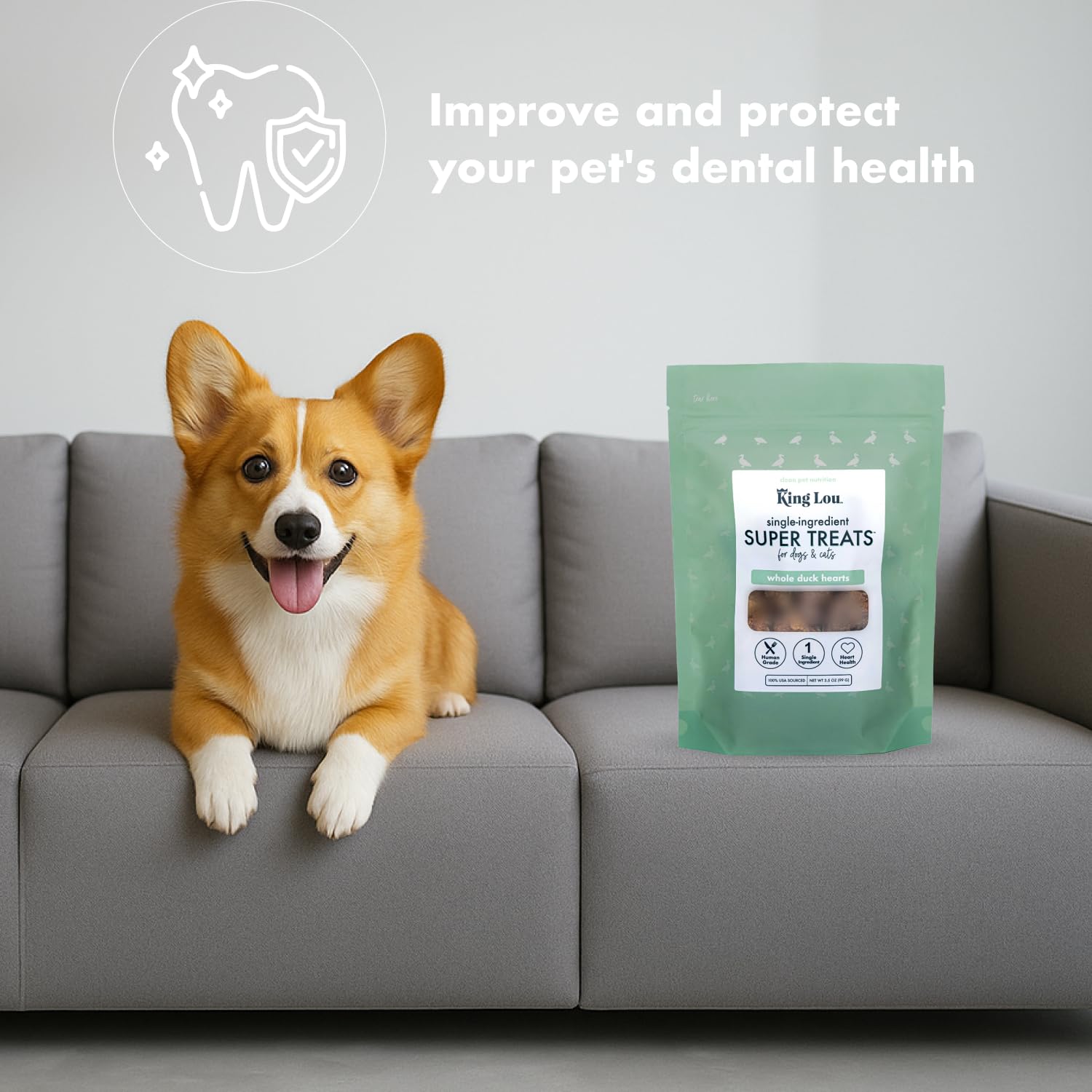 King Lou Pets para perros y gatos, ideal para premiar sin culpa.