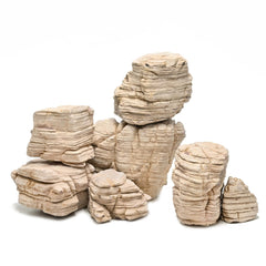 Piedras KINGRUI para acuario pagoda, 2 a 7 pulgadas, crean paisajes naturales.