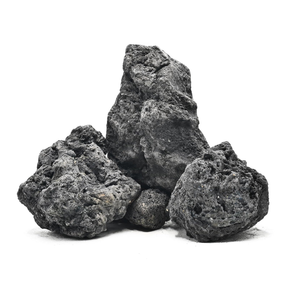 KINGRUI roca lava negra para acuario, ideal para cavidades y paisajismo natural.