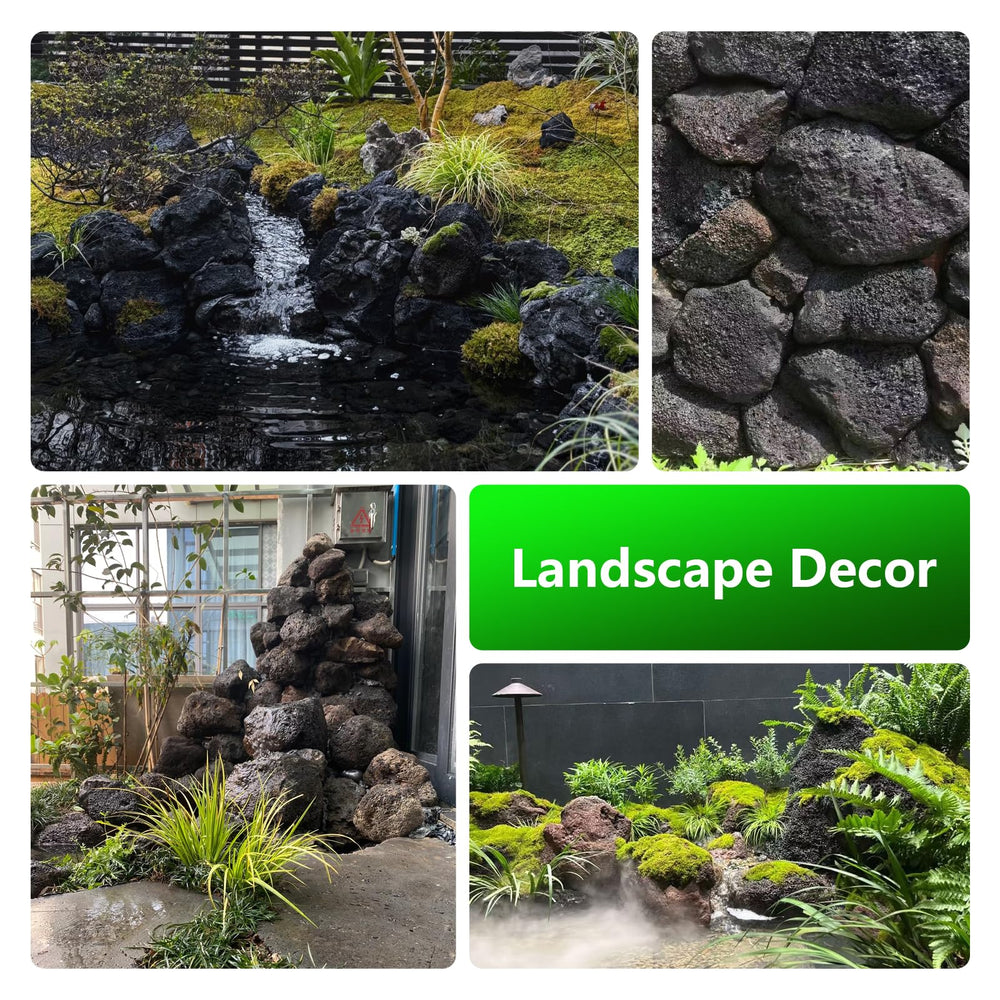 KINGRUI rocas lava para interiores y exteriores, aptas para jardines y terrarios.