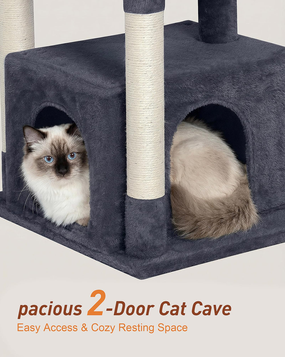 KinoTail: escondite con dos entradas para gatos tímidos