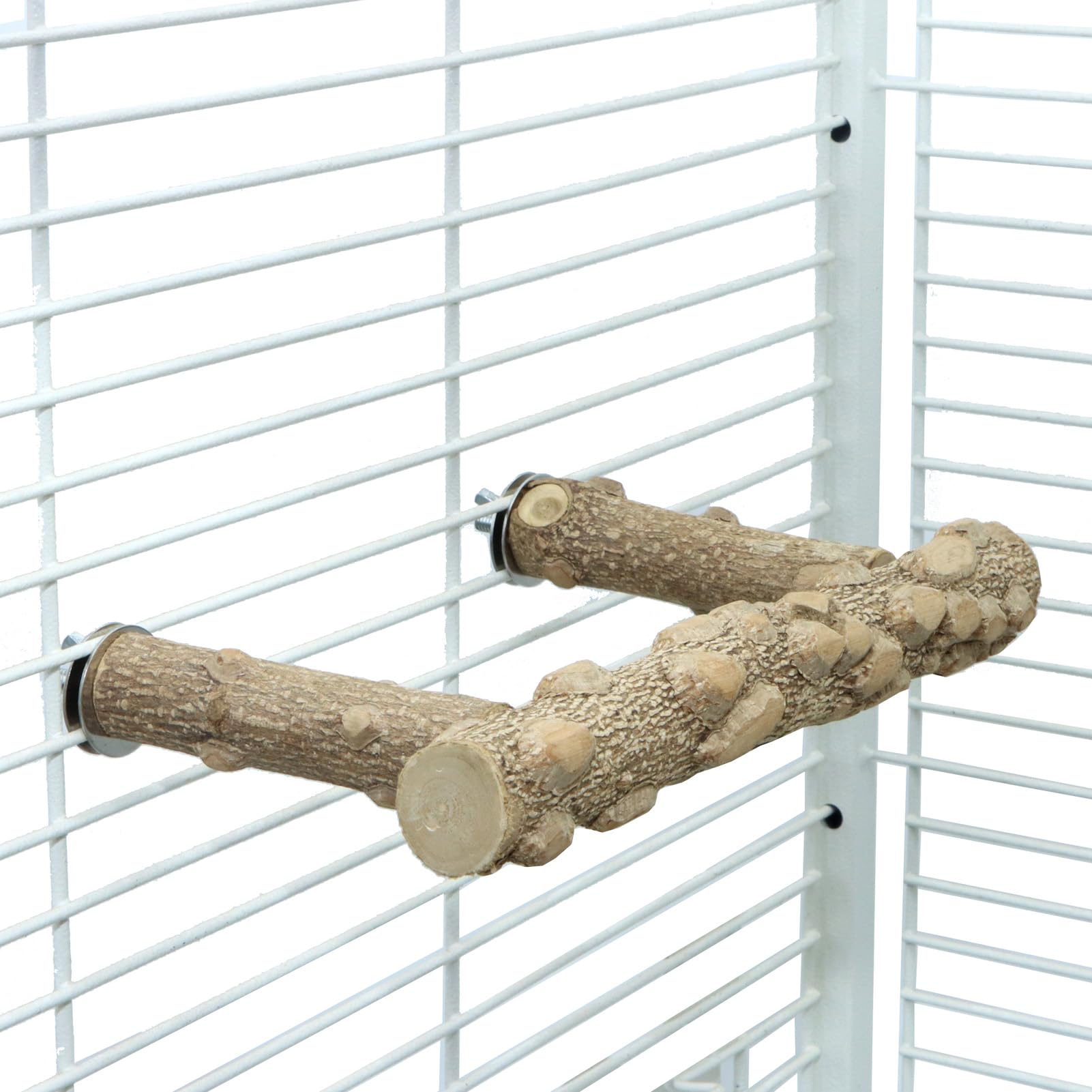 KINTOR regalo para amantes de aves, percha versátil para jaula