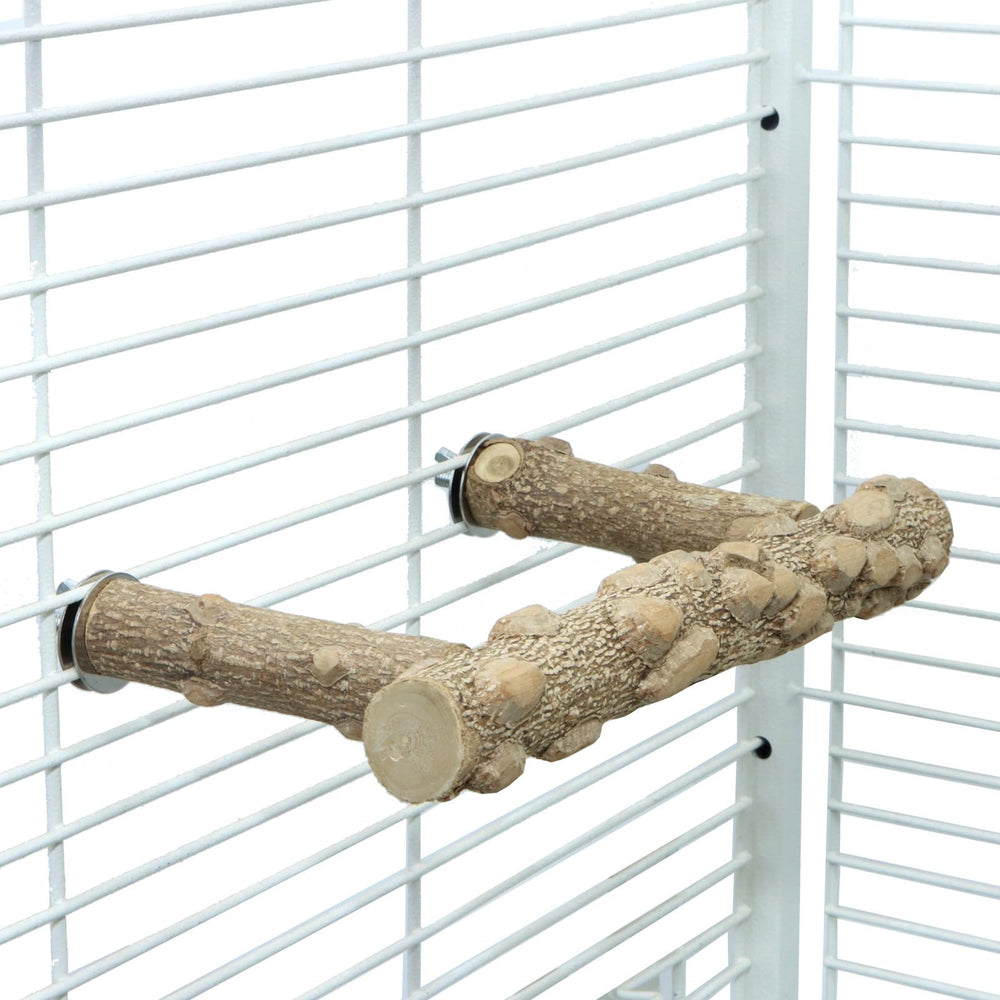KINTOR regalo para amantes de aves, percha versátil para jaula