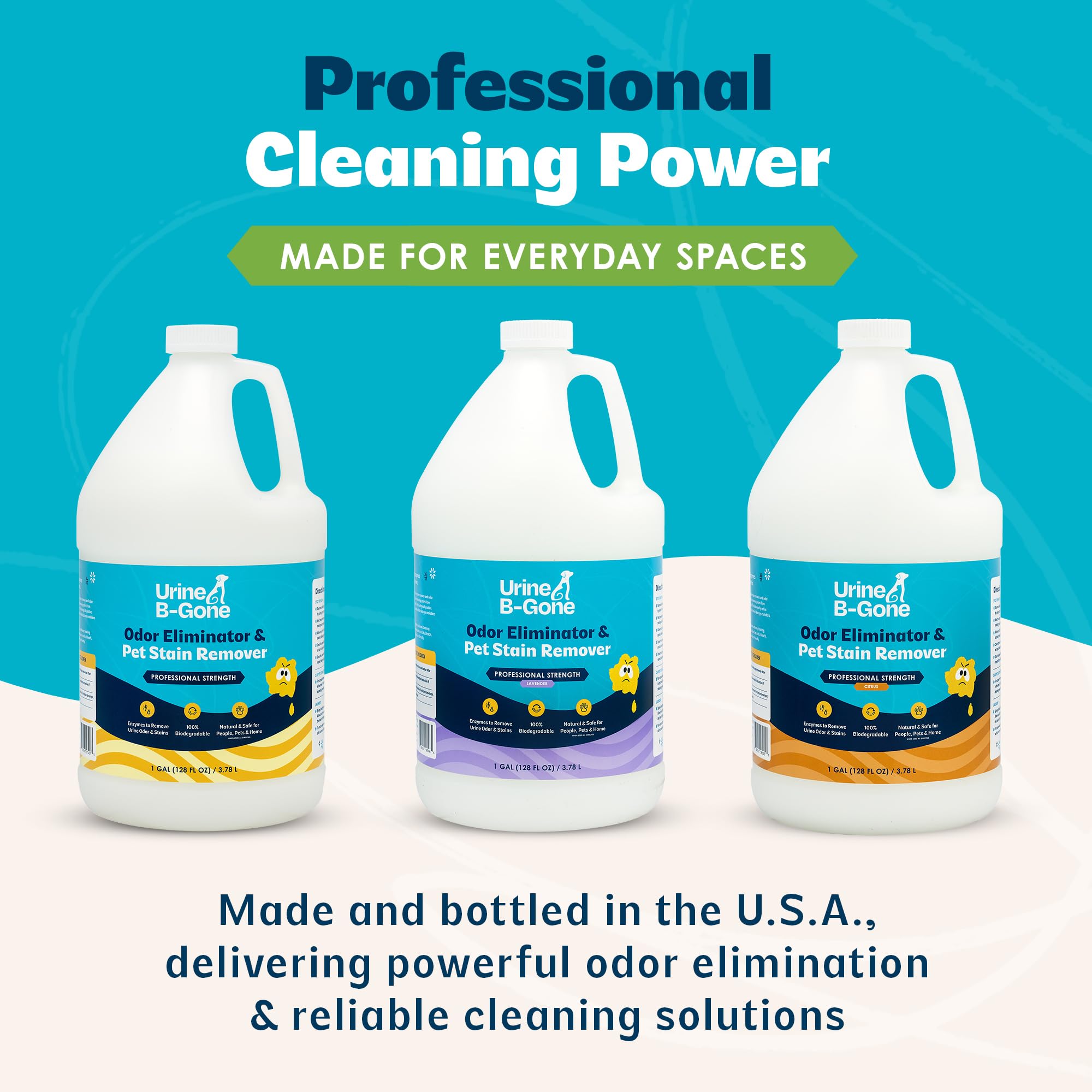 Kinzua Environmental Urine B-Gone, solución profesional para superficies domésticas y comerciales.