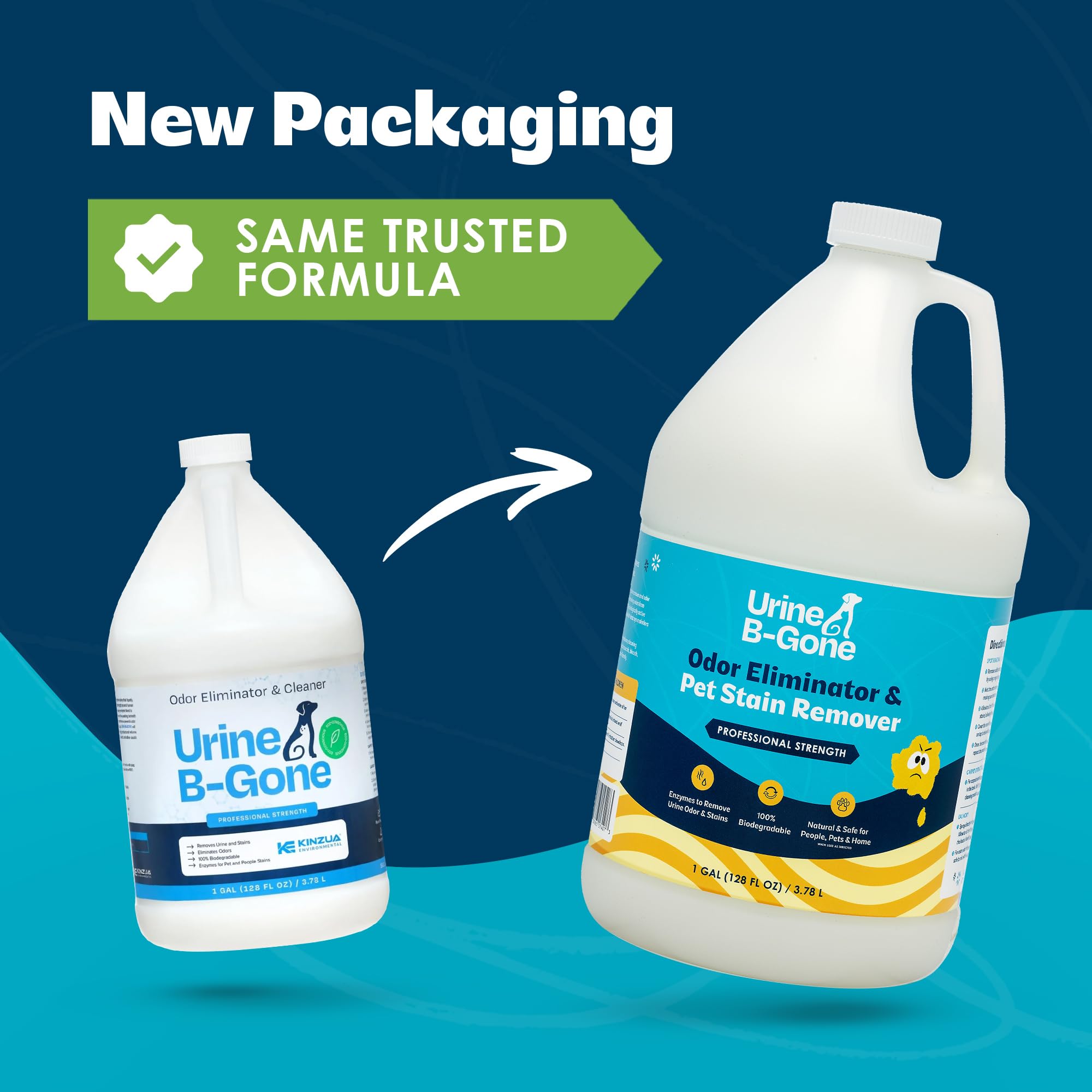 Kinzua Environmental Urine B-Gone, penetracion profunda en alfombras para neutralizar olores.