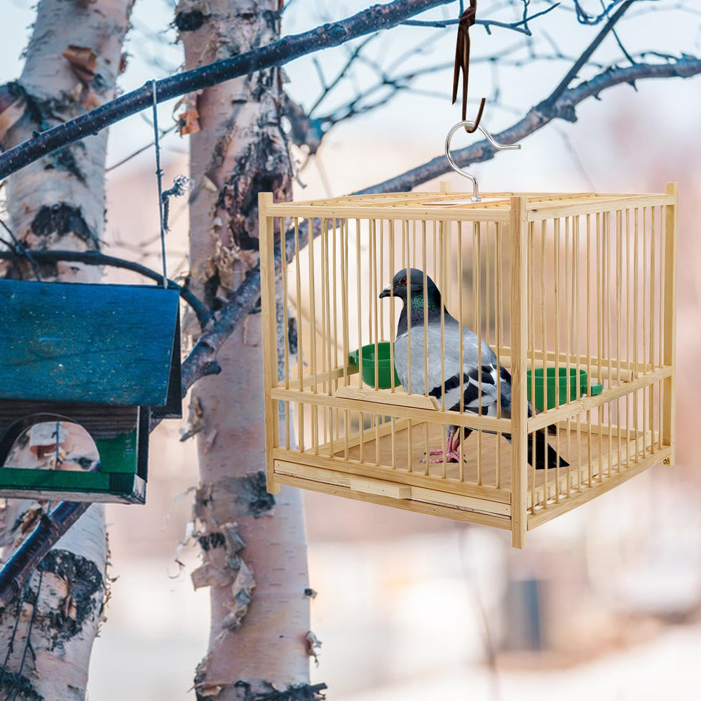 Kisangel jaula segura para aves pequeñas: refugio cómodo y estable.