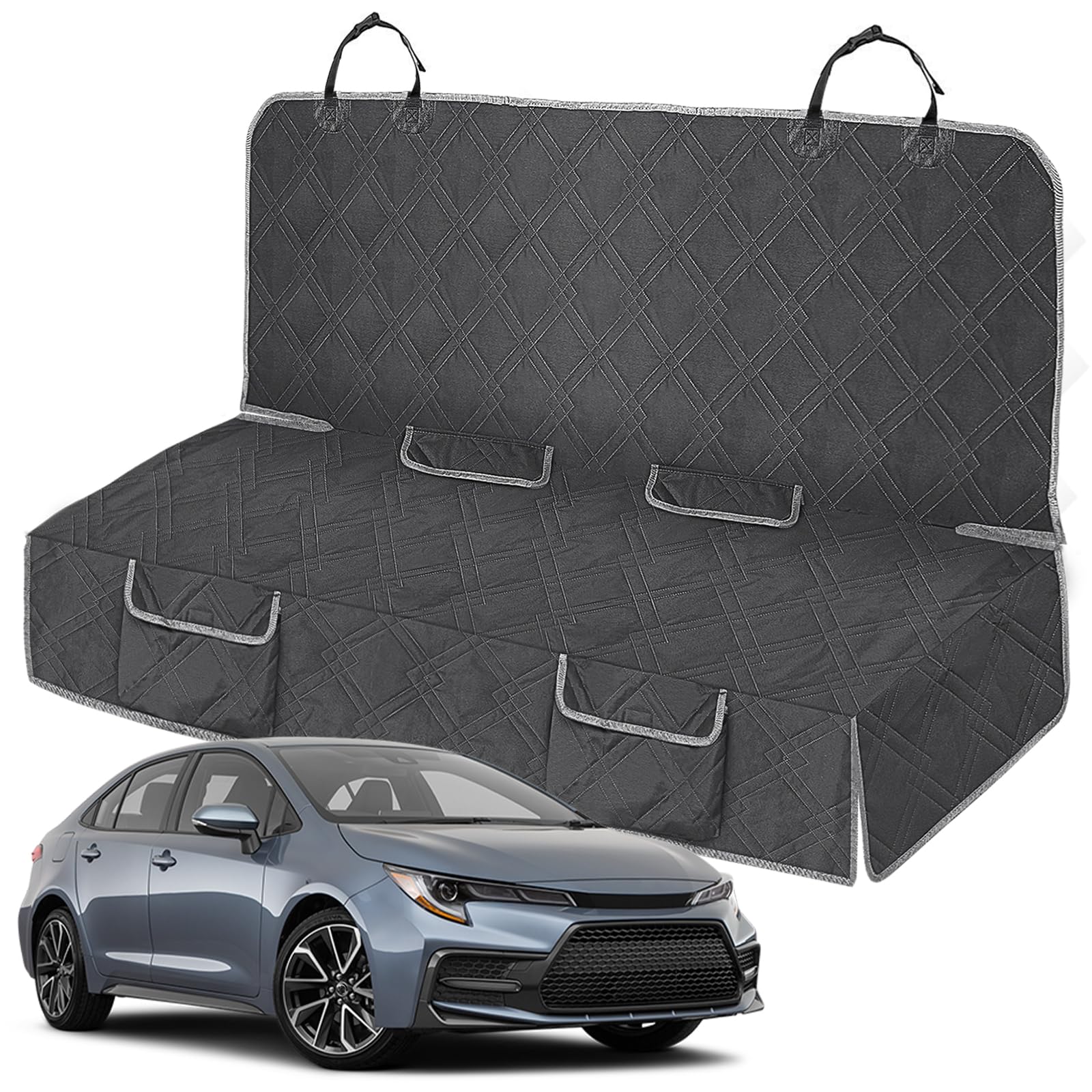 Kistrba cobertor para asiento trasero del Corolla protege la tapicería y reduce pelos.