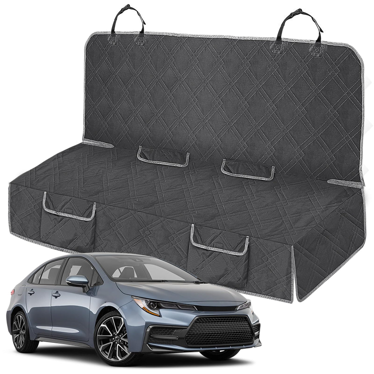 Kistrba cobertor para asiento trasero del Corolla protege la tapicería y reduce pelos.