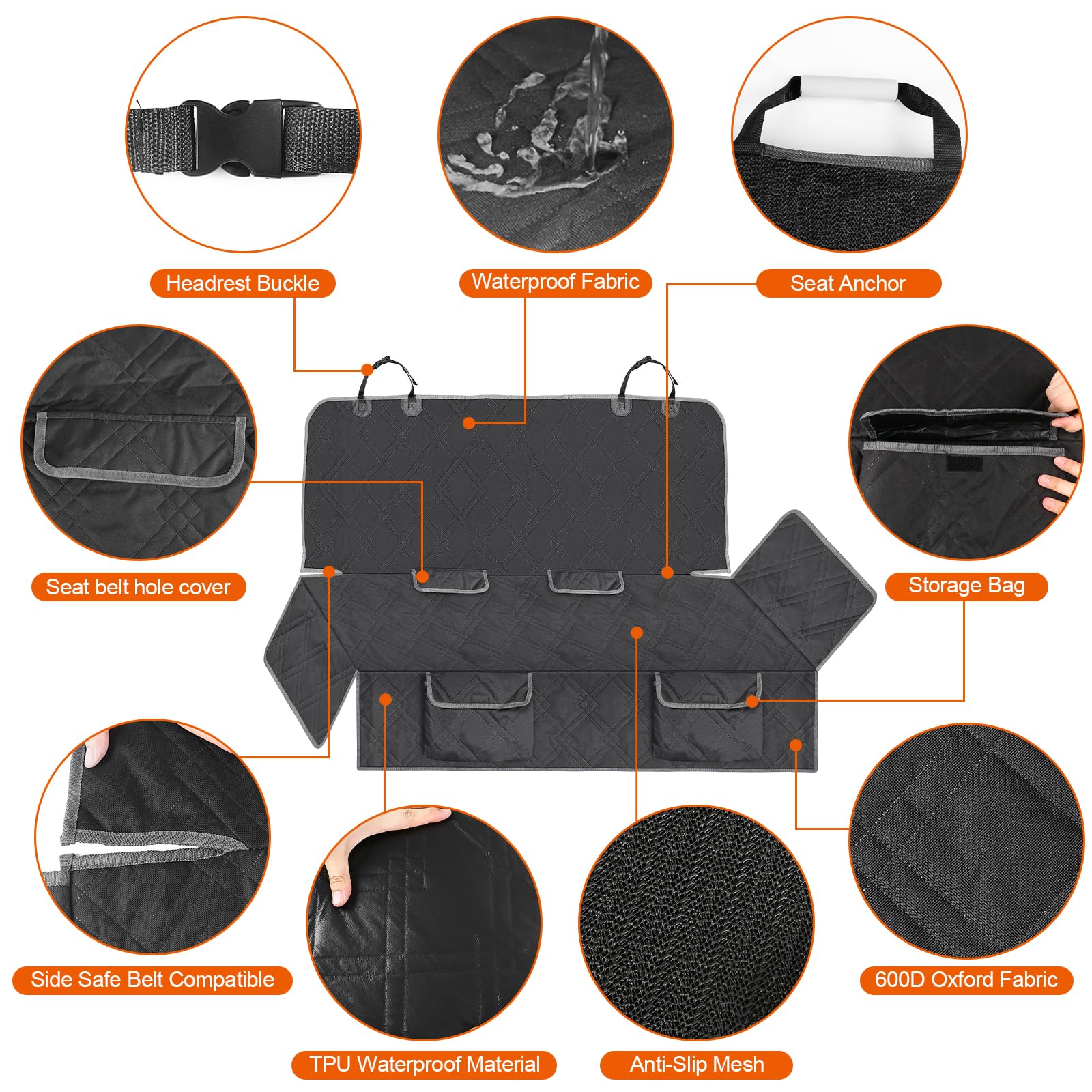 Kistrba funda para asiento trasero del Bronco: mantiene el asiento original y ordenado.