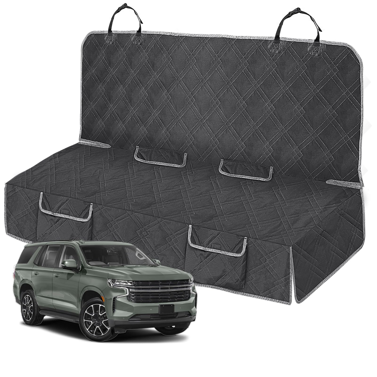 Kistrba cubre asiento de perro trasero impermeable para proteger tapicería y pelos