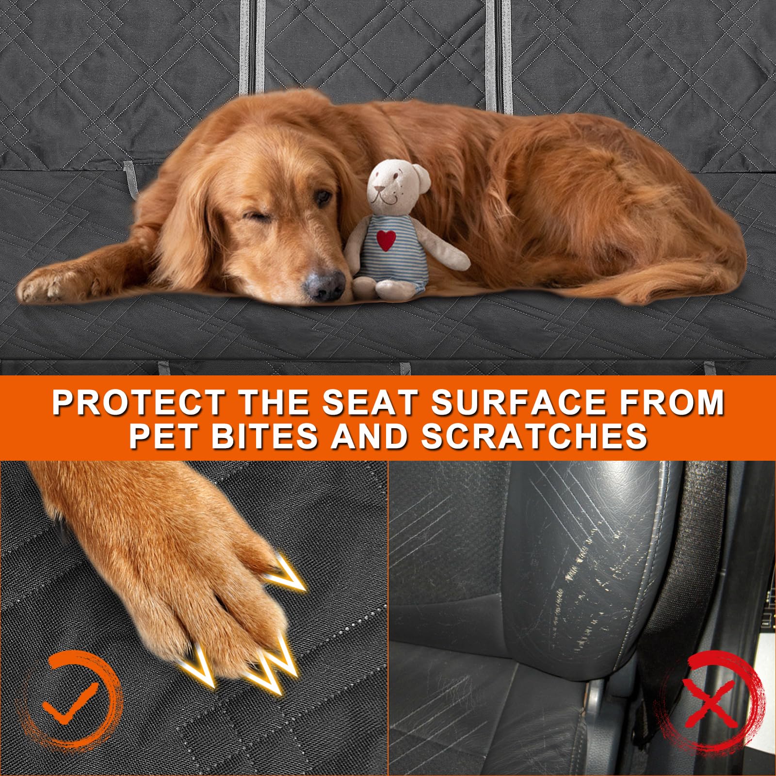 Diseño Kistrba compatible con asientos originales, sin interferir funciones del coche.