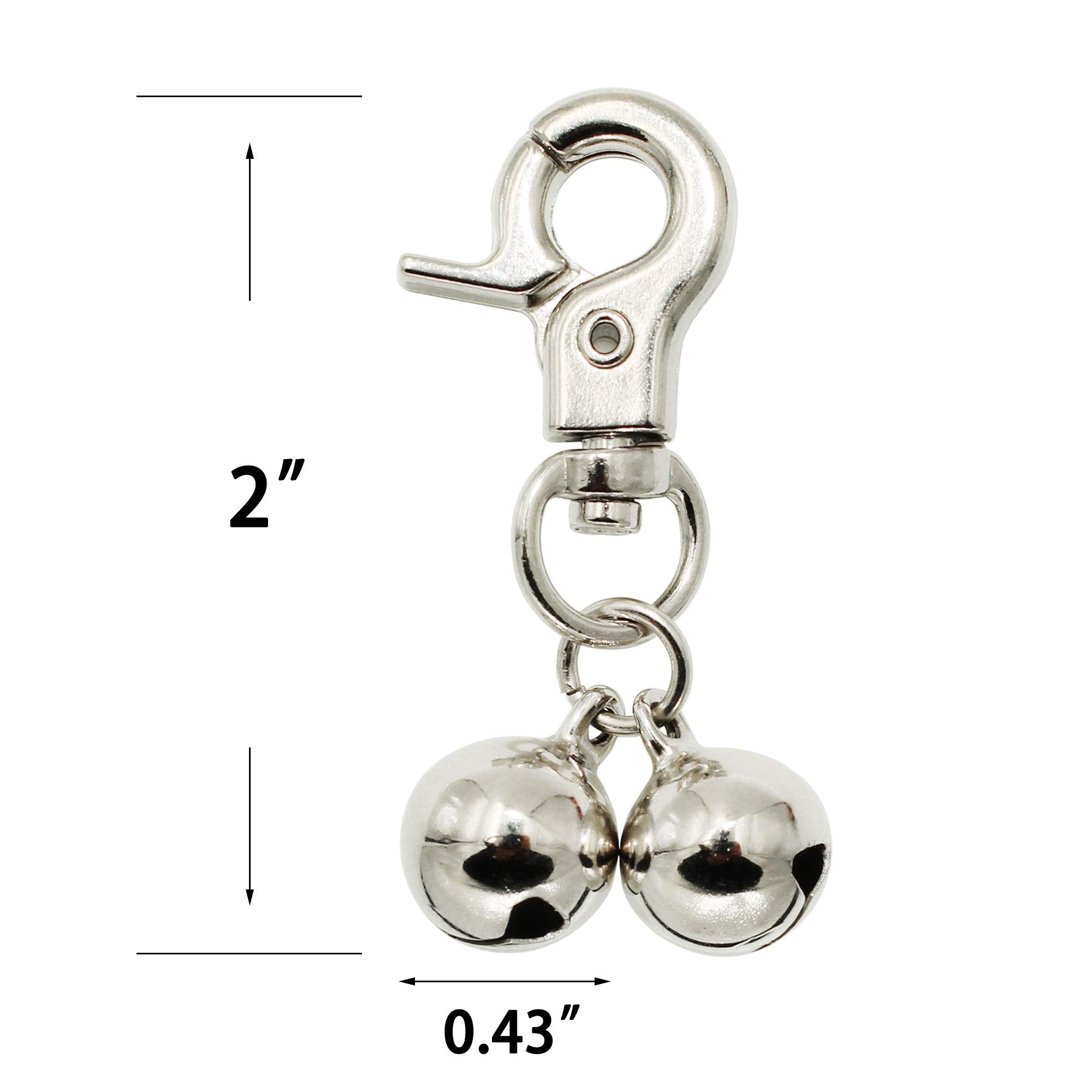 Campanas KITTAIL para perros y gatos, tamaño adecuado para cualquier collar.