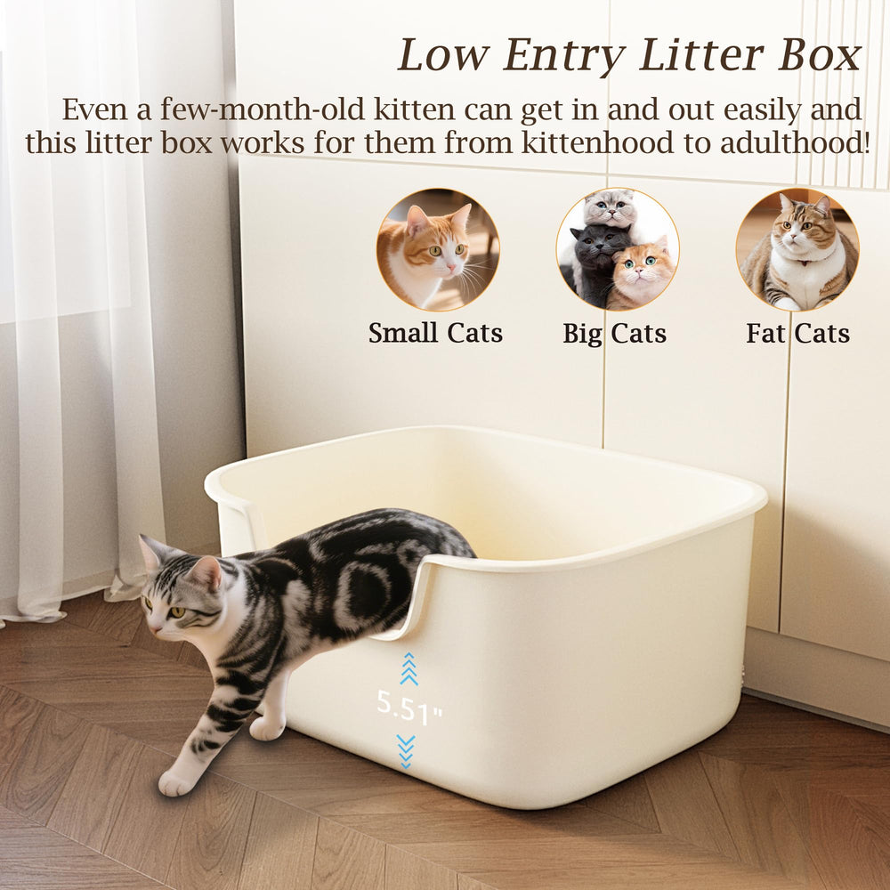 Kittenhood caja de arena fácil de limpiar sin rincones difíciles