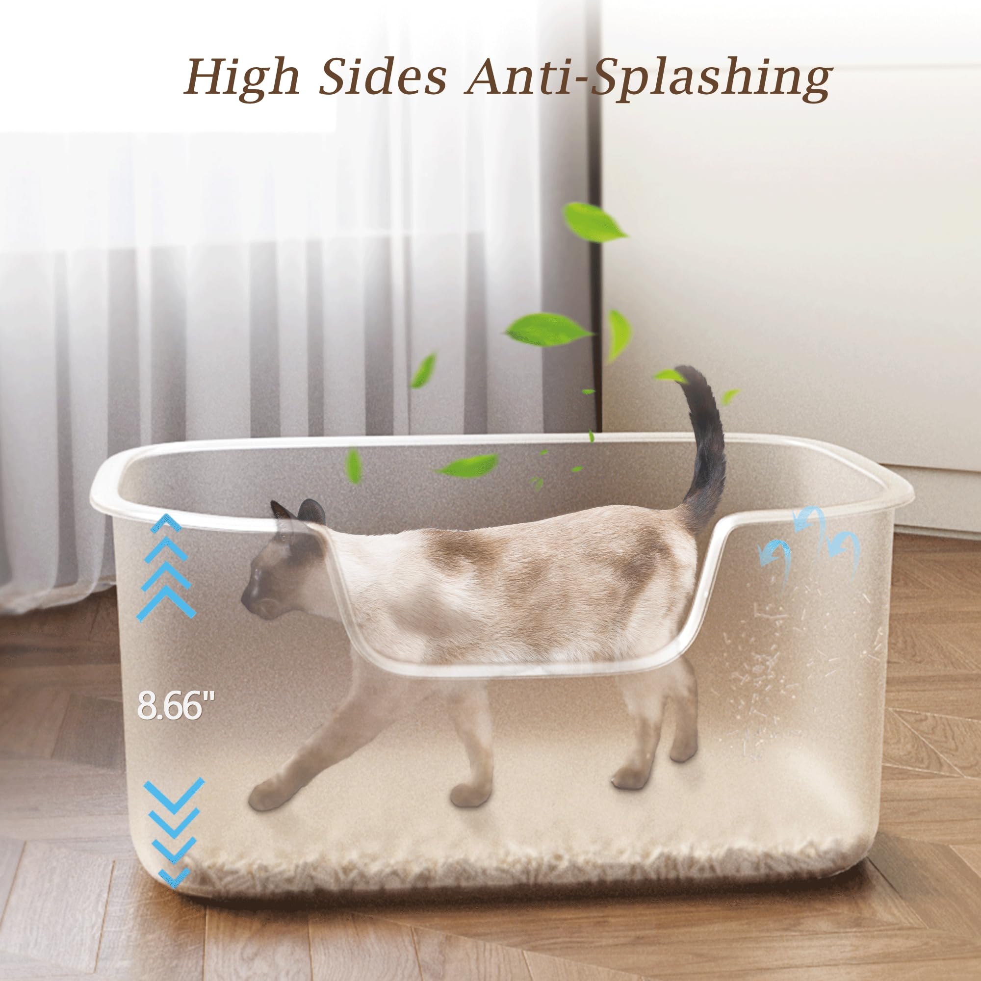 Kittenhood caja de arena con salida baja reduce derrames al salir