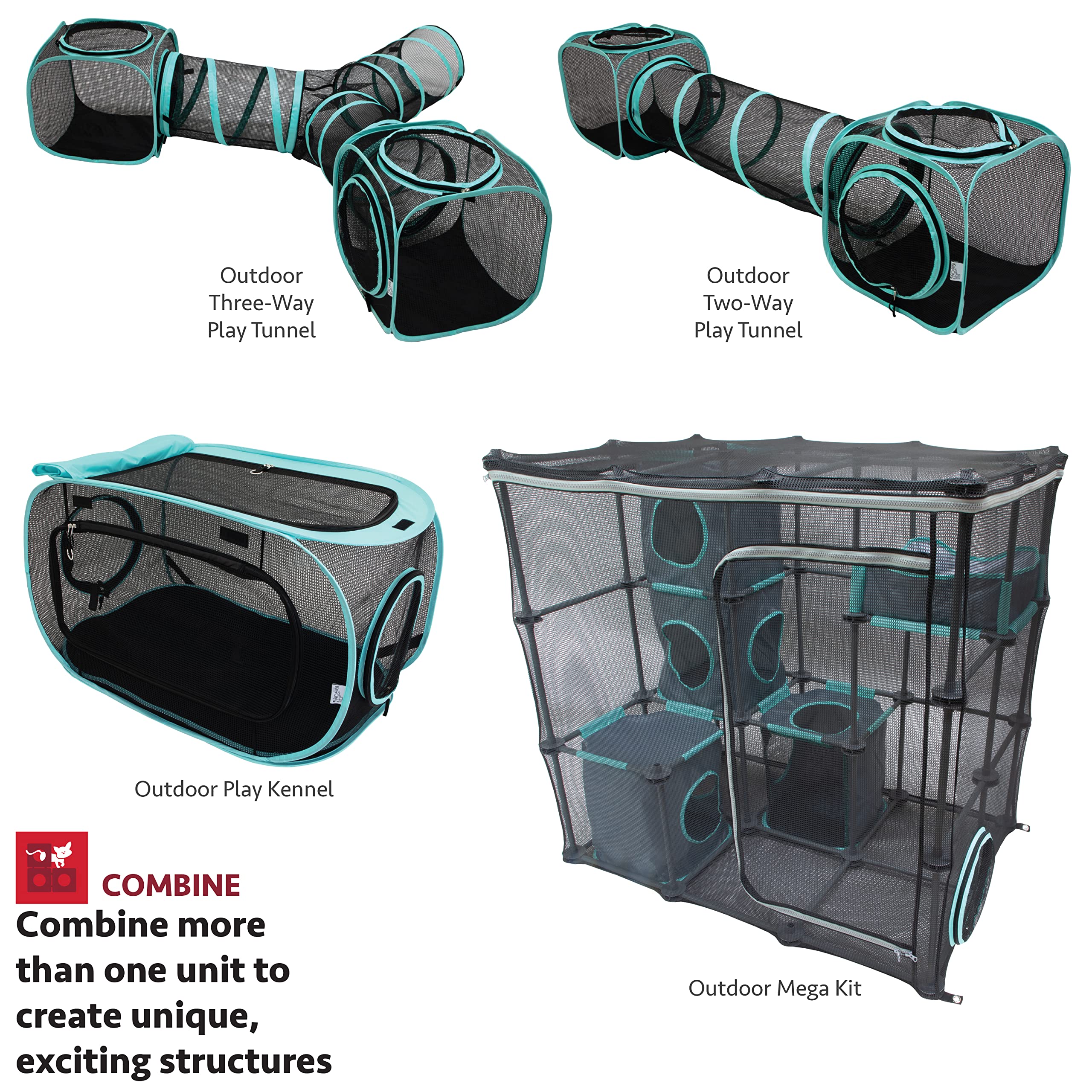 Kitty City Exterior Catio Mega Kit: expansión para crear múltiples rutas de juego.